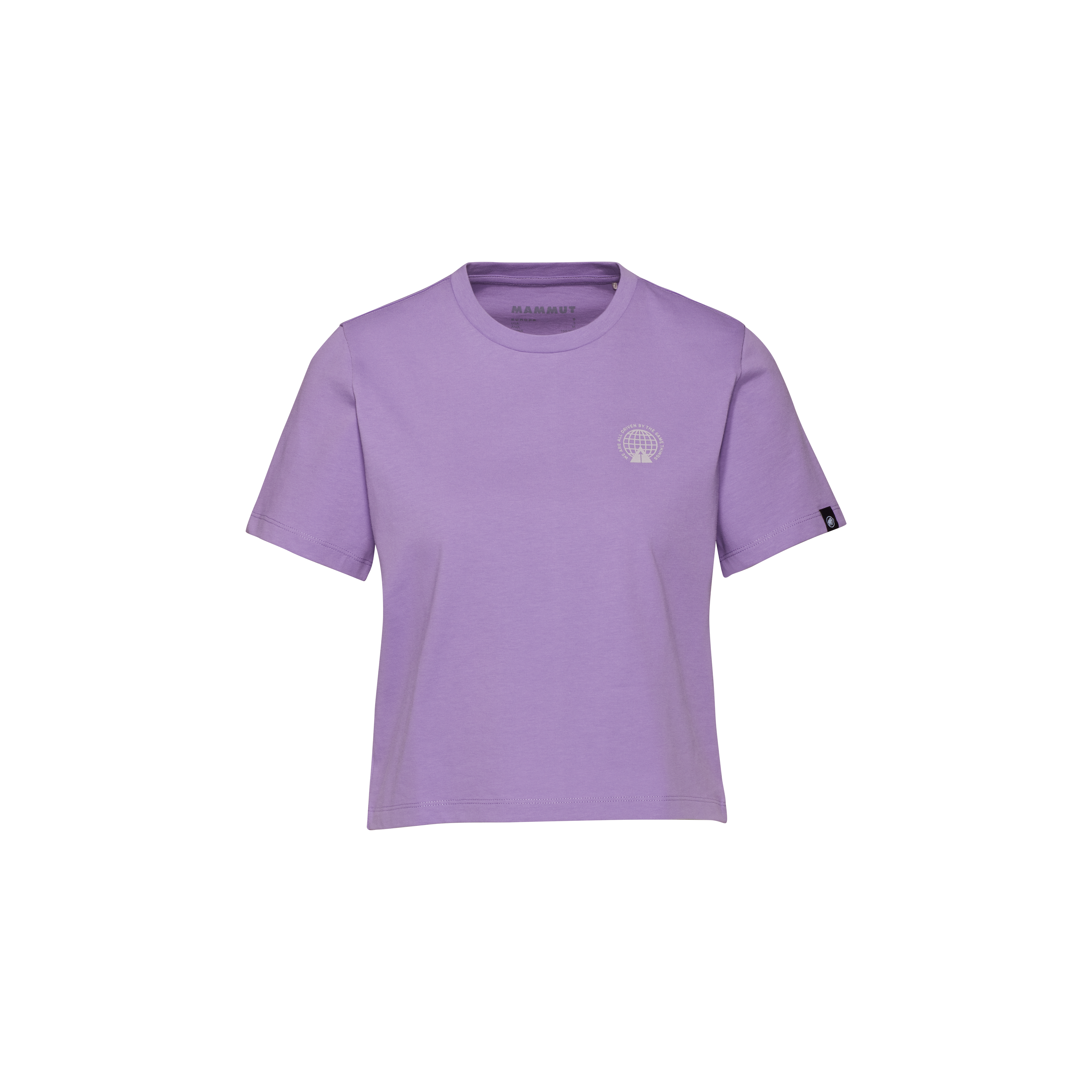 Mammut Massone T-Shirt Cropped Women Emblems, lavandin - Lavandin - Thumbnail