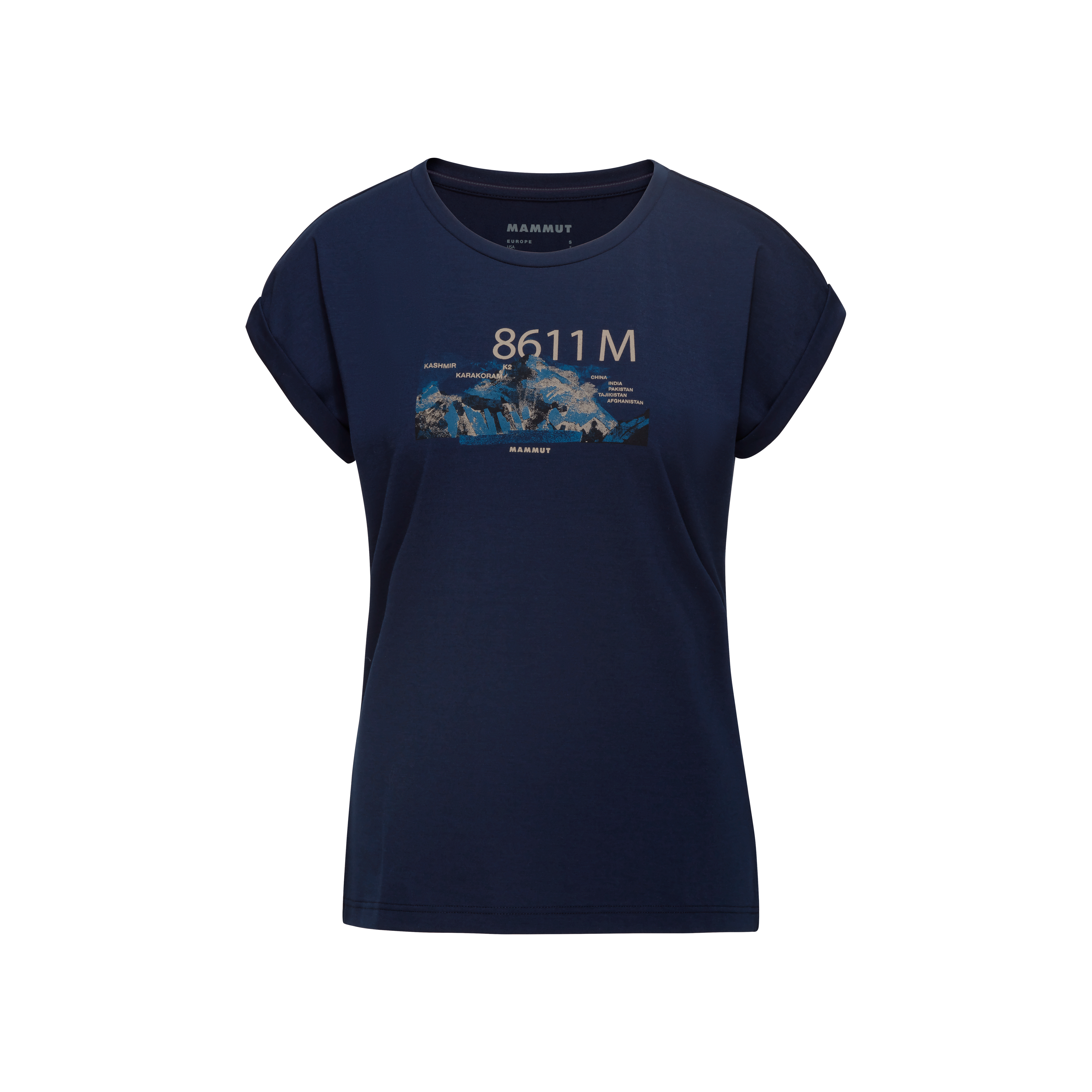 Mountain T-Shirt Women 8611m, marine thumbnail
