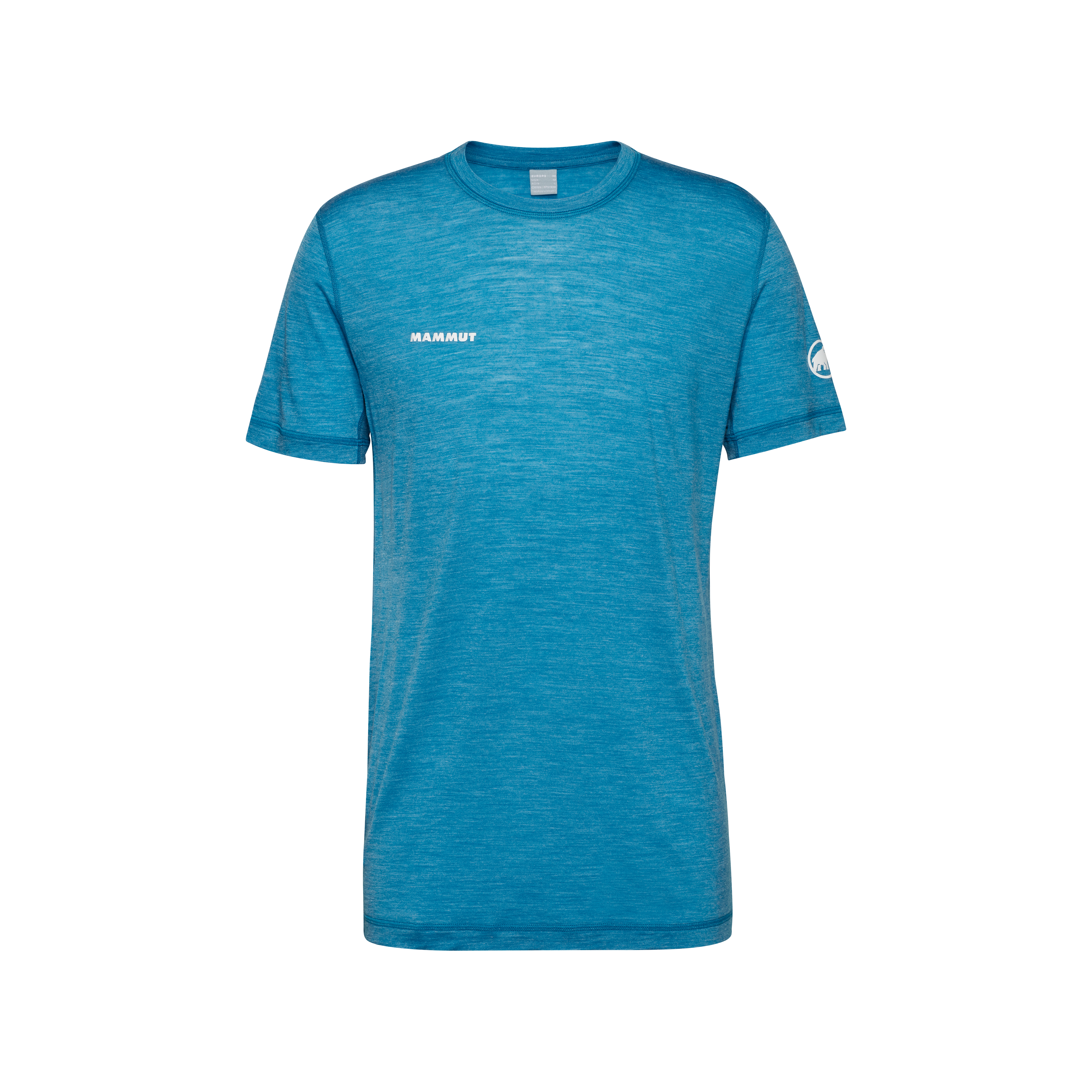 Mammut Tree Wool FL T-Shirt Men, glacier blue melange - Glacier blue melange - Thumbnail