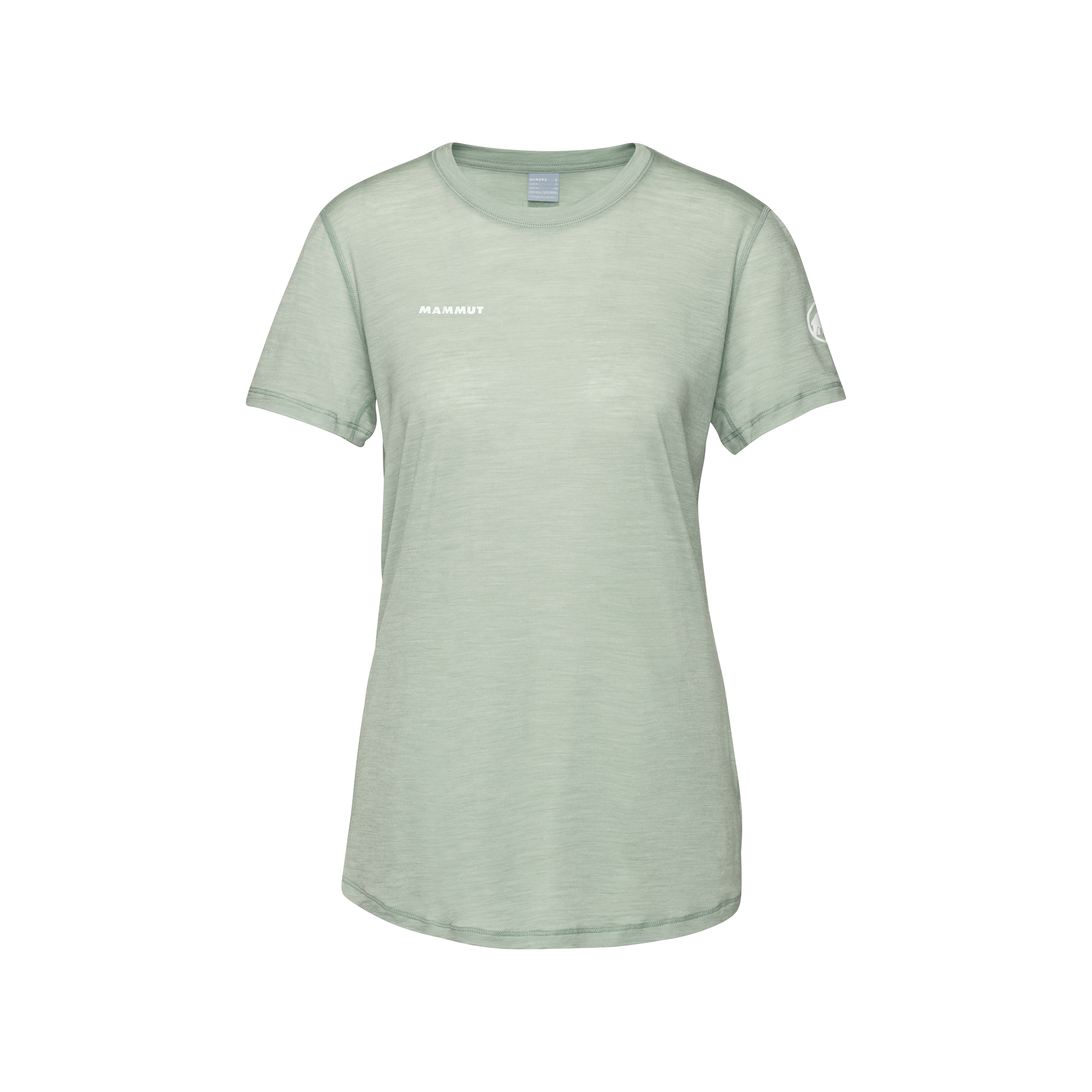 Mammut Tree Wool FL T-Shirt Women, silver sage melange - Silver sage melange - Thumbnail