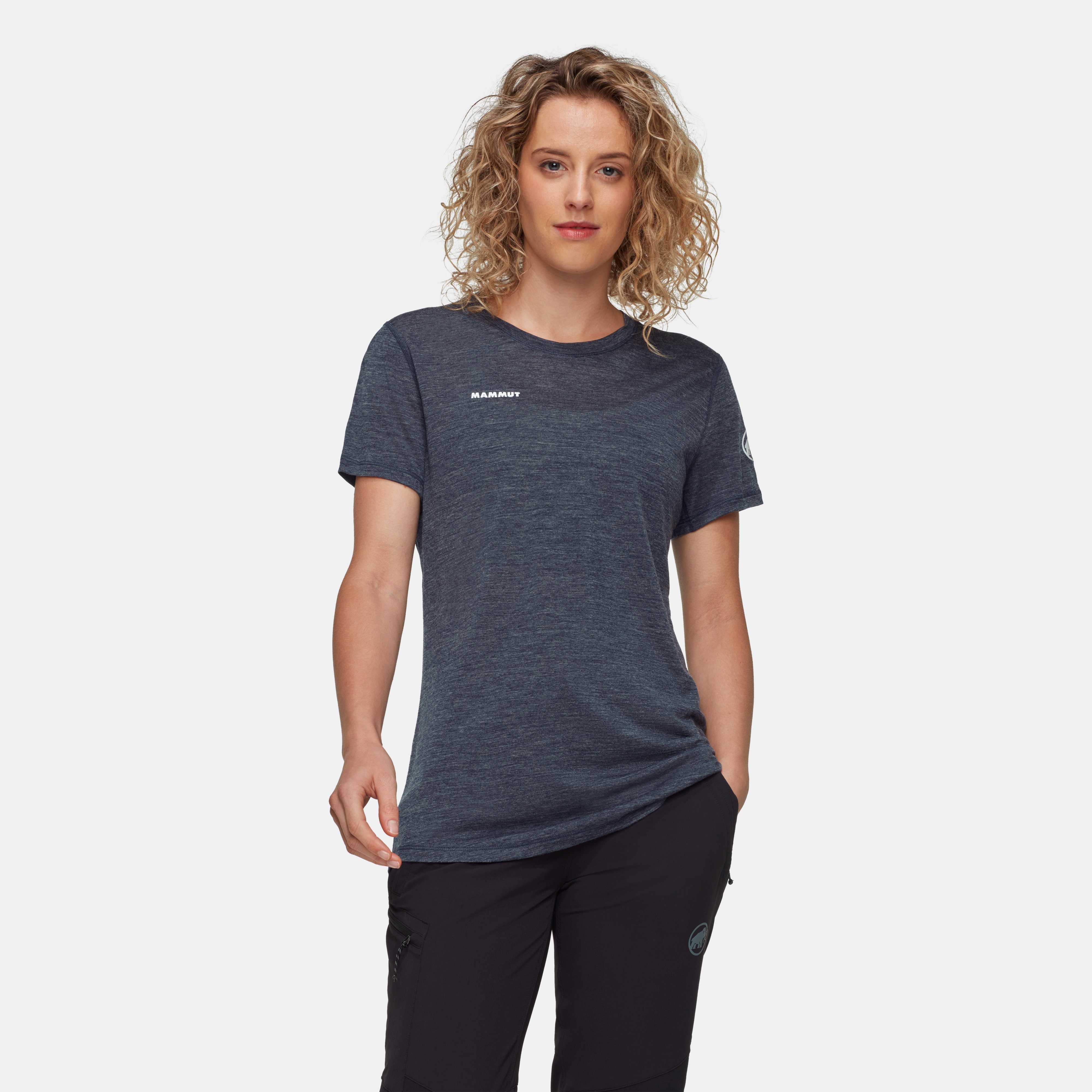 Mammut Tree Wool FL T-Shirt Women, marine melange - Marine melange