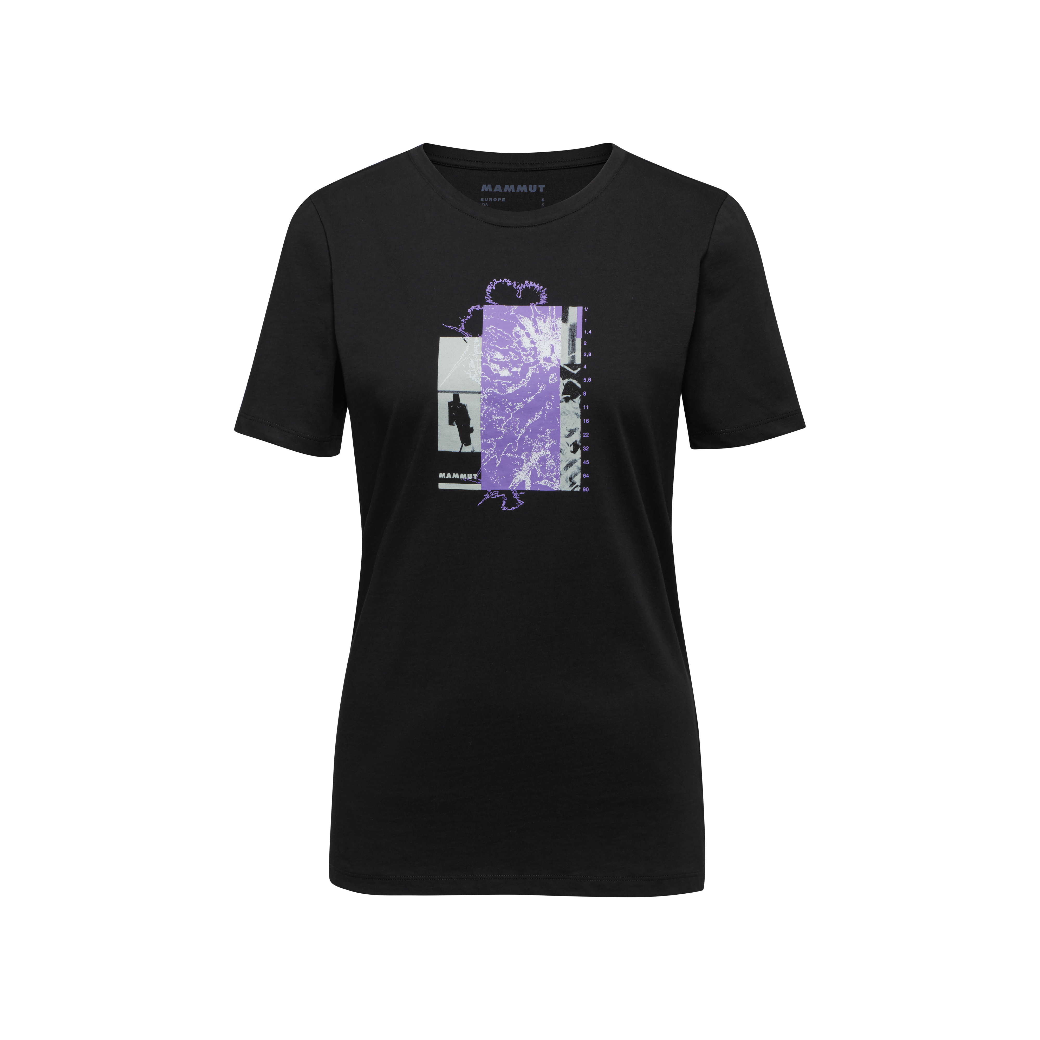 Mammut Mammut Core T-Shirt Women Alpine Flower, black - Black - Thumbnail