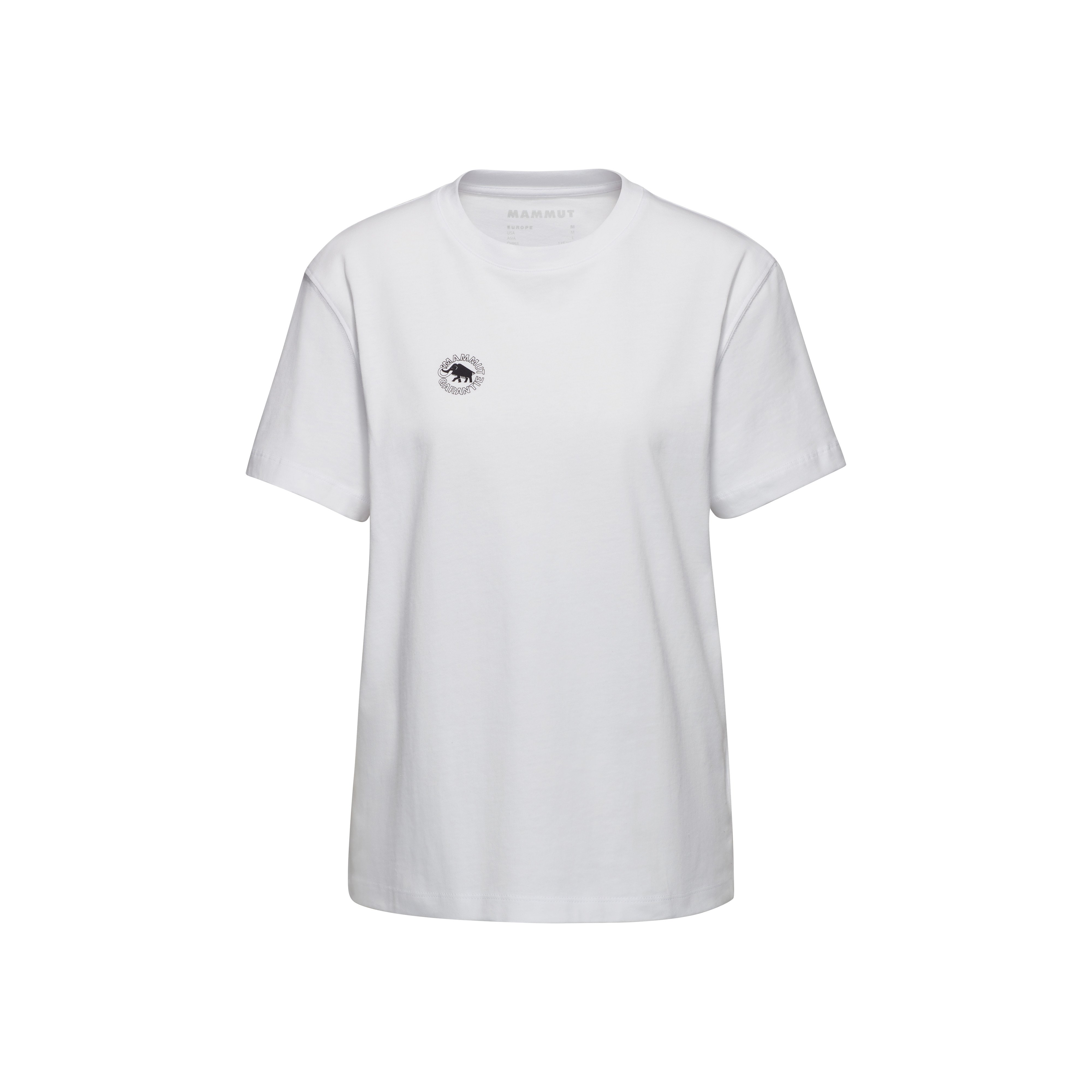 Mammut Mammut Base T-Shirt Women Guarantee 1974 - Black/White/Quartz dust - Thumbnail