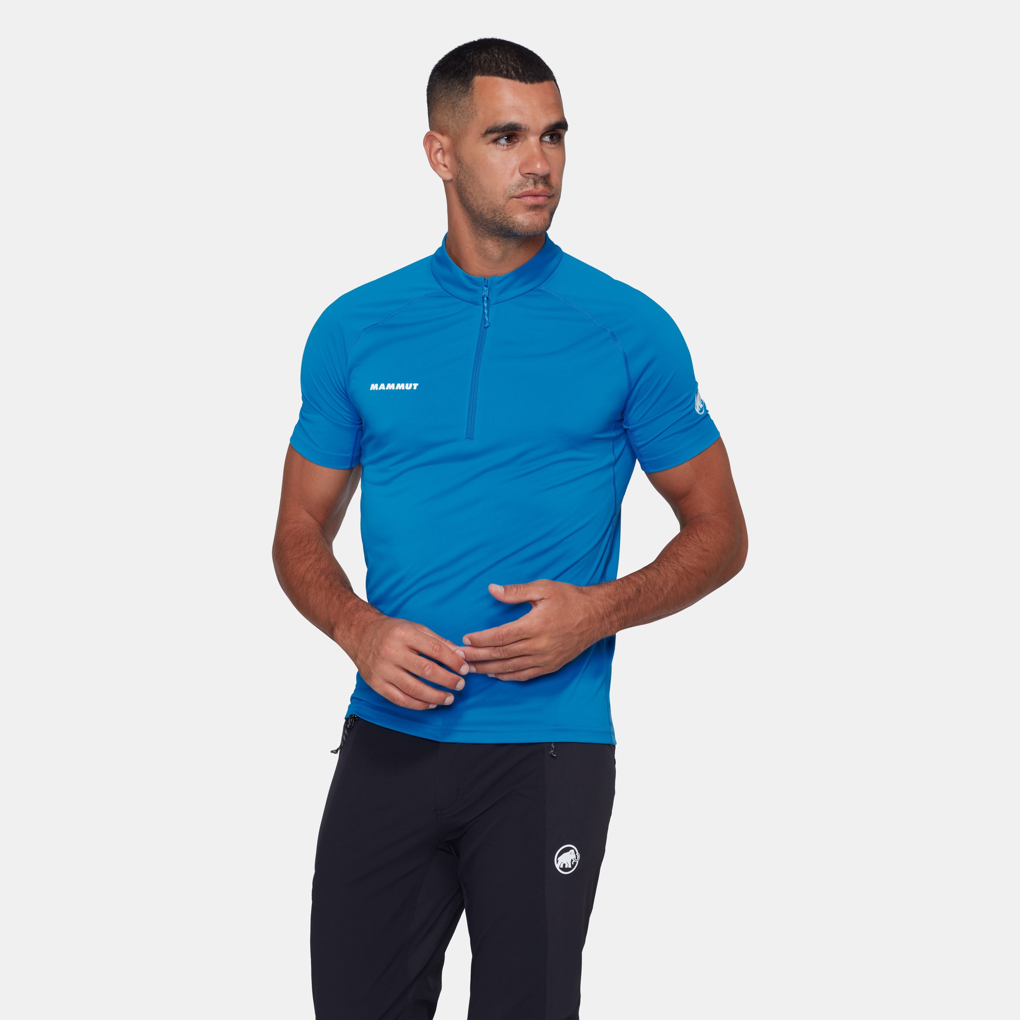 Mammut Ducan FL Half Zip T-Shirt Men, glacier blue - Glacier blue