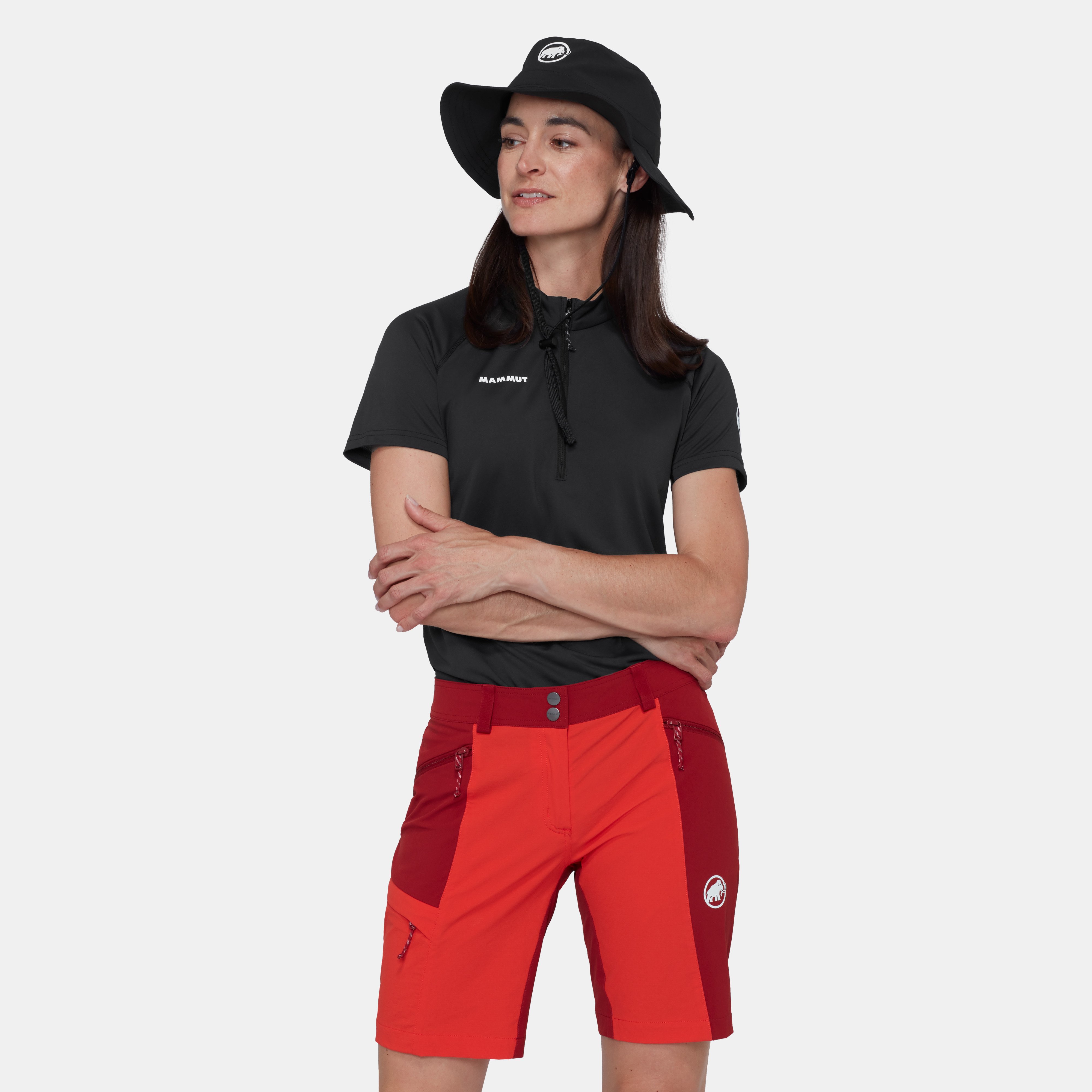 Mammut Ducan FL Half Zip T-Shirt Women, black - Black