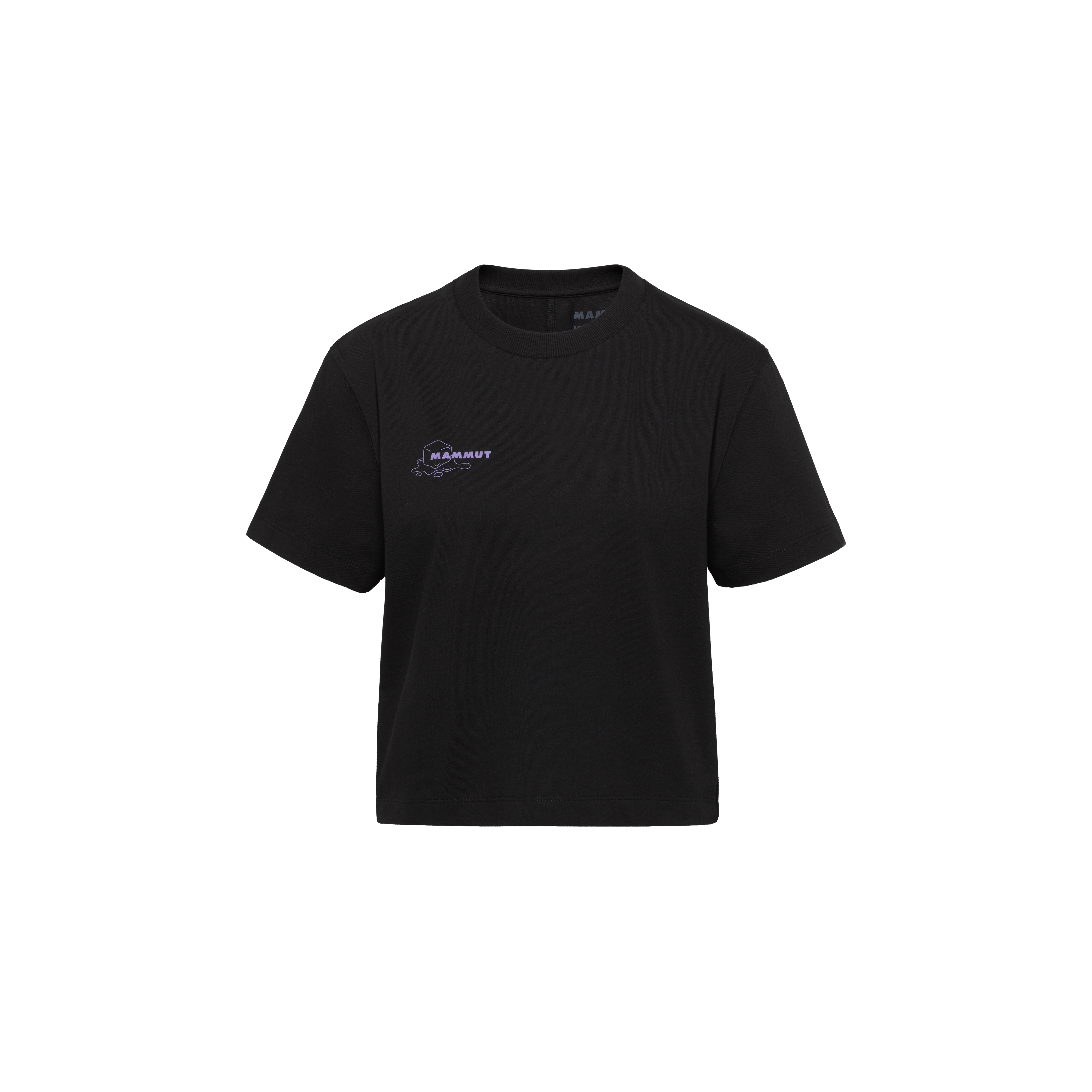 Mammut Mammut Base Cropped T-Shirt Women Glacier, black - Black - Thumbnail