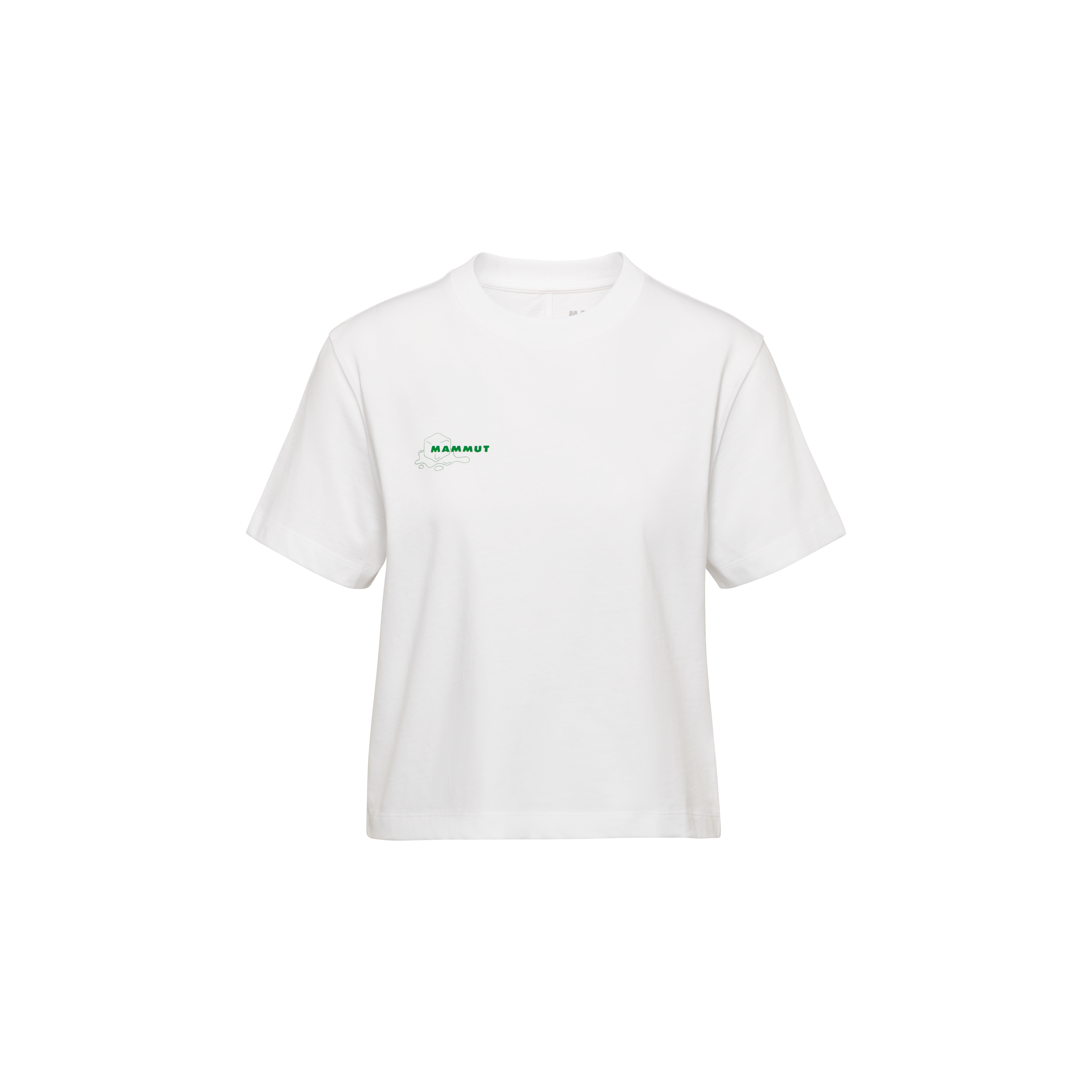 Mammut Mammut Base Cropped T-Shirt Women Glacier, white - White - Thumbnail