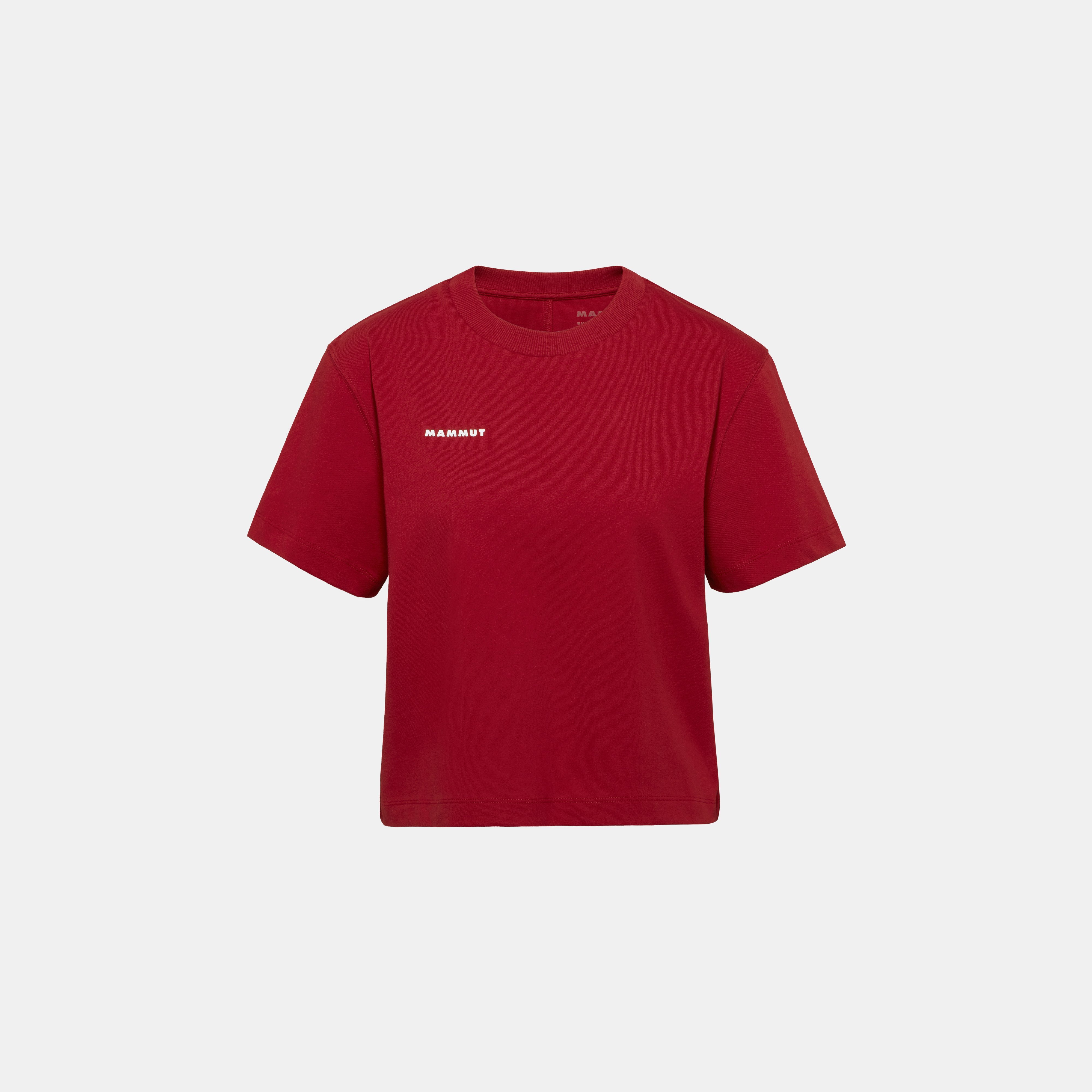 Mammut Mammut Base Cropped T-Shirt Women Mini Logo, dark mammut red - Dark mammut red