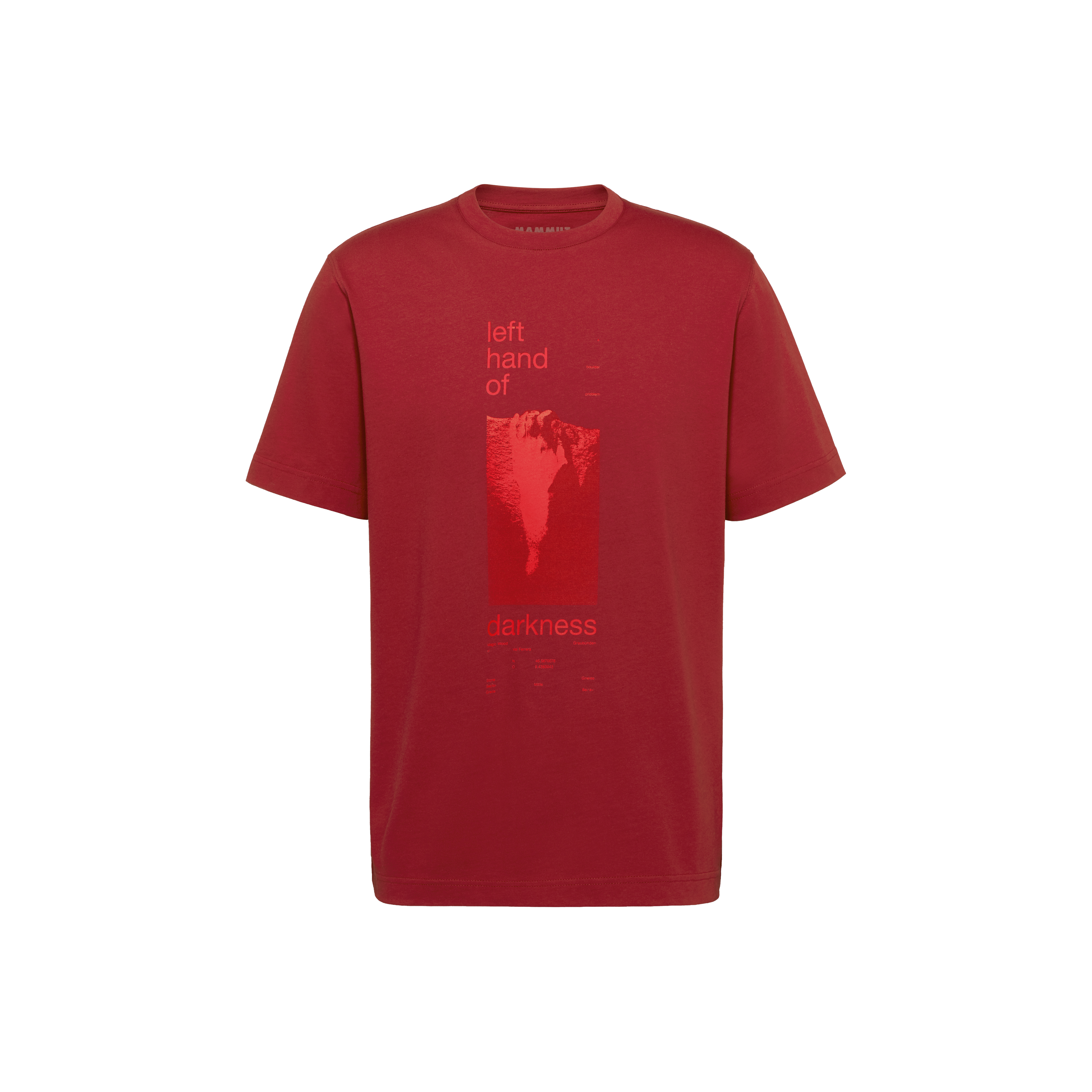 Mammut Mammut Base T-Shirt Men Hand, dark mammut red - Dark mammut red - Thumbnail
