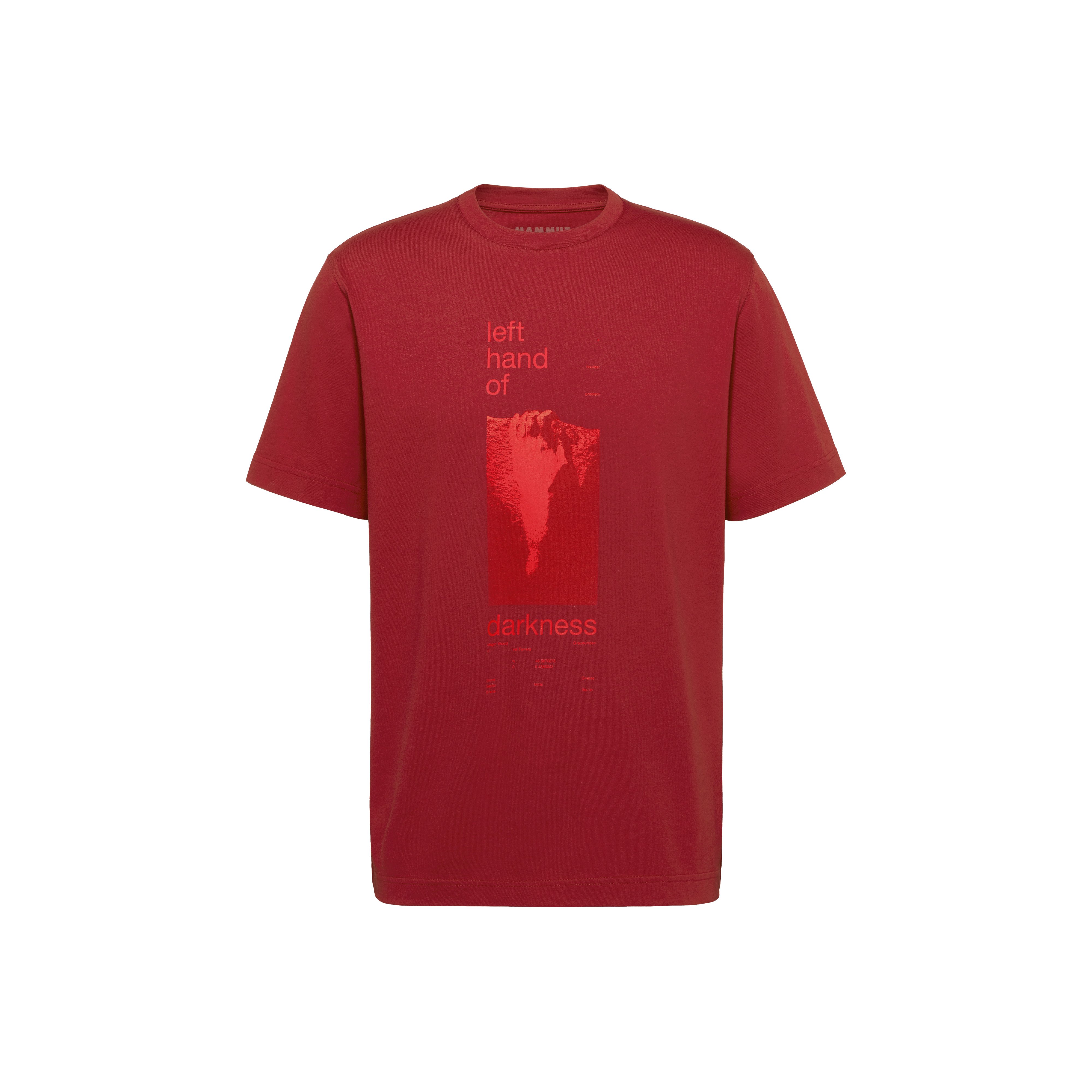 Mammut Mammut Base T-Shirt Men Hand - White/Dark mammut red/Nebla/Tschiel - Thumbnail