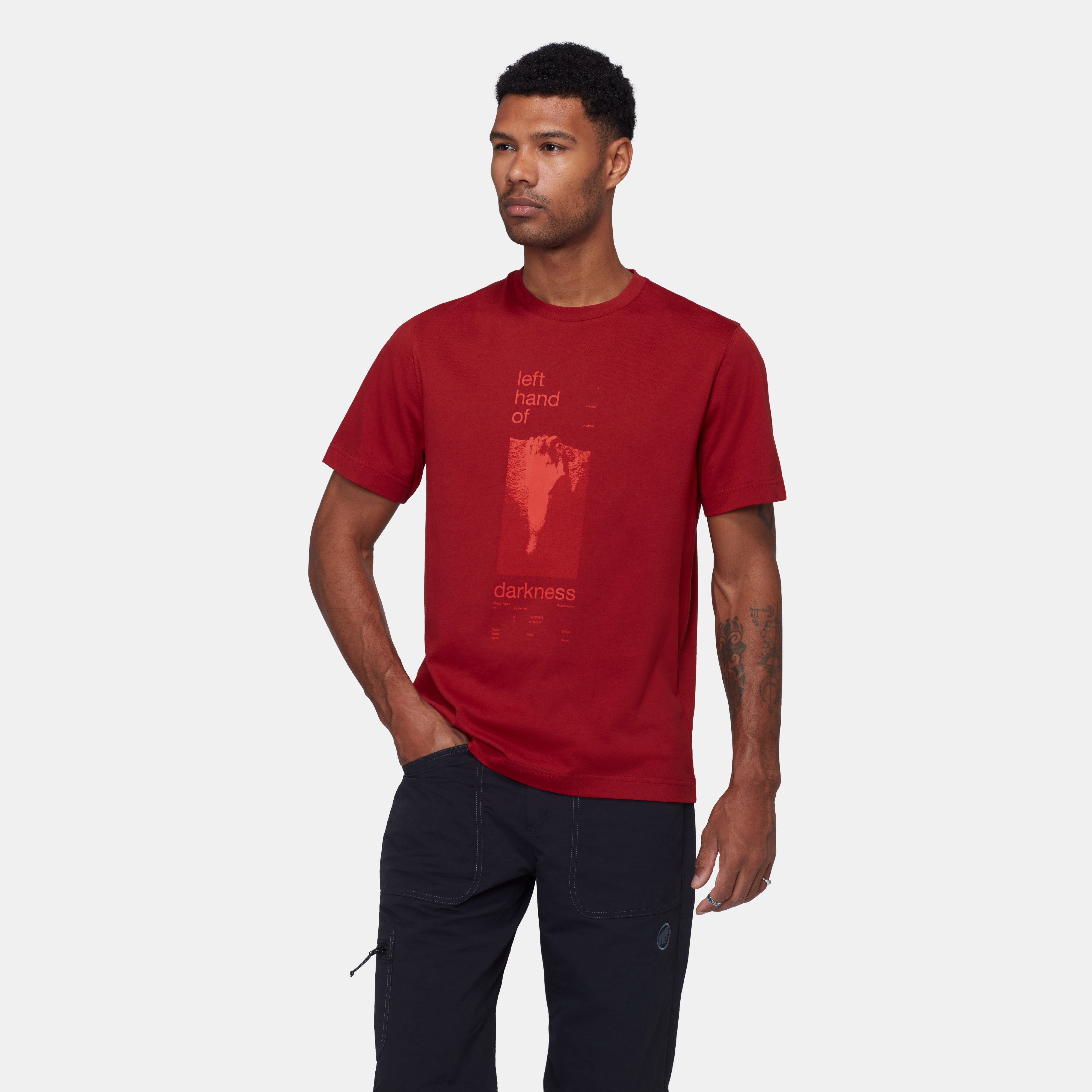 Mammut Mammut Base T-Shirt Men Hand, dark mammut red - Dark mammut red