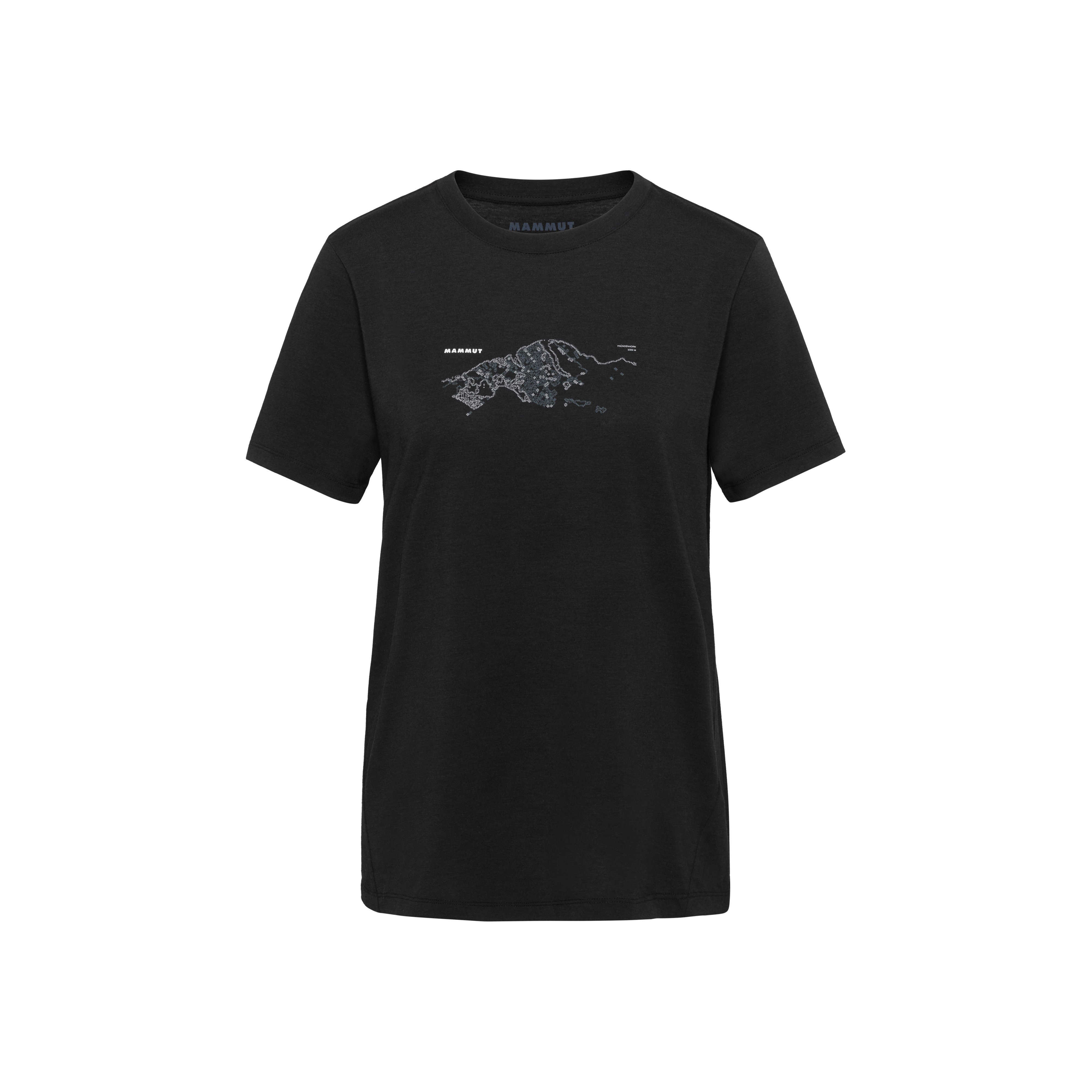 Mammut Mountain T-Shirt Women Fruendenhorn - Black/Holunder/Mammut red/ paloja/Nebla/Tschiel - Thumbnail