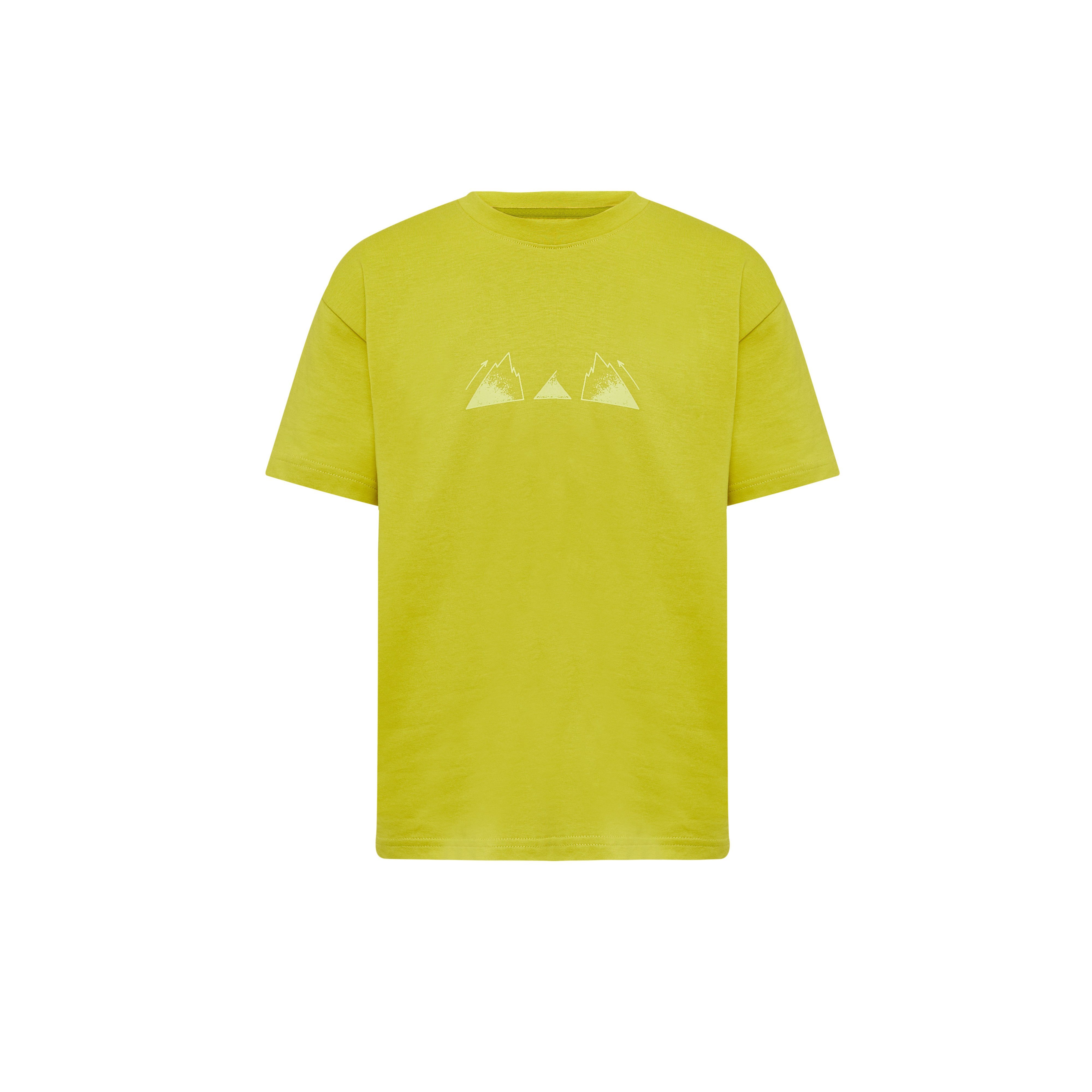 Mammut Mammut Base T-Shirt Playground Kids - Acacia/Mammut red/ paloja/Alpenglow/Nebla - Thumbnail