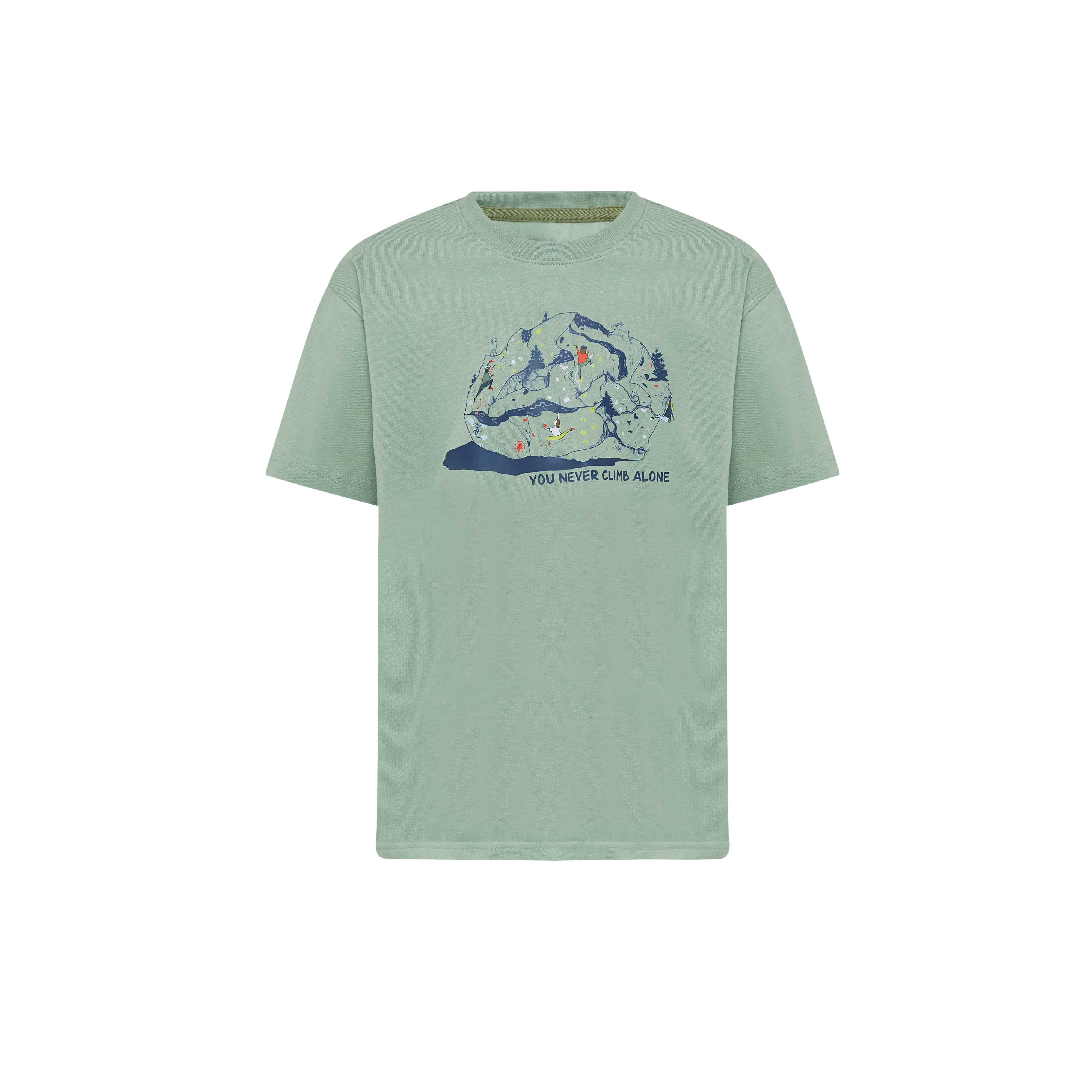 Mammut Mammut Base T-Shirt Climbing Kids - White/Gleam/Willow/Tschiel - Thumbnail
