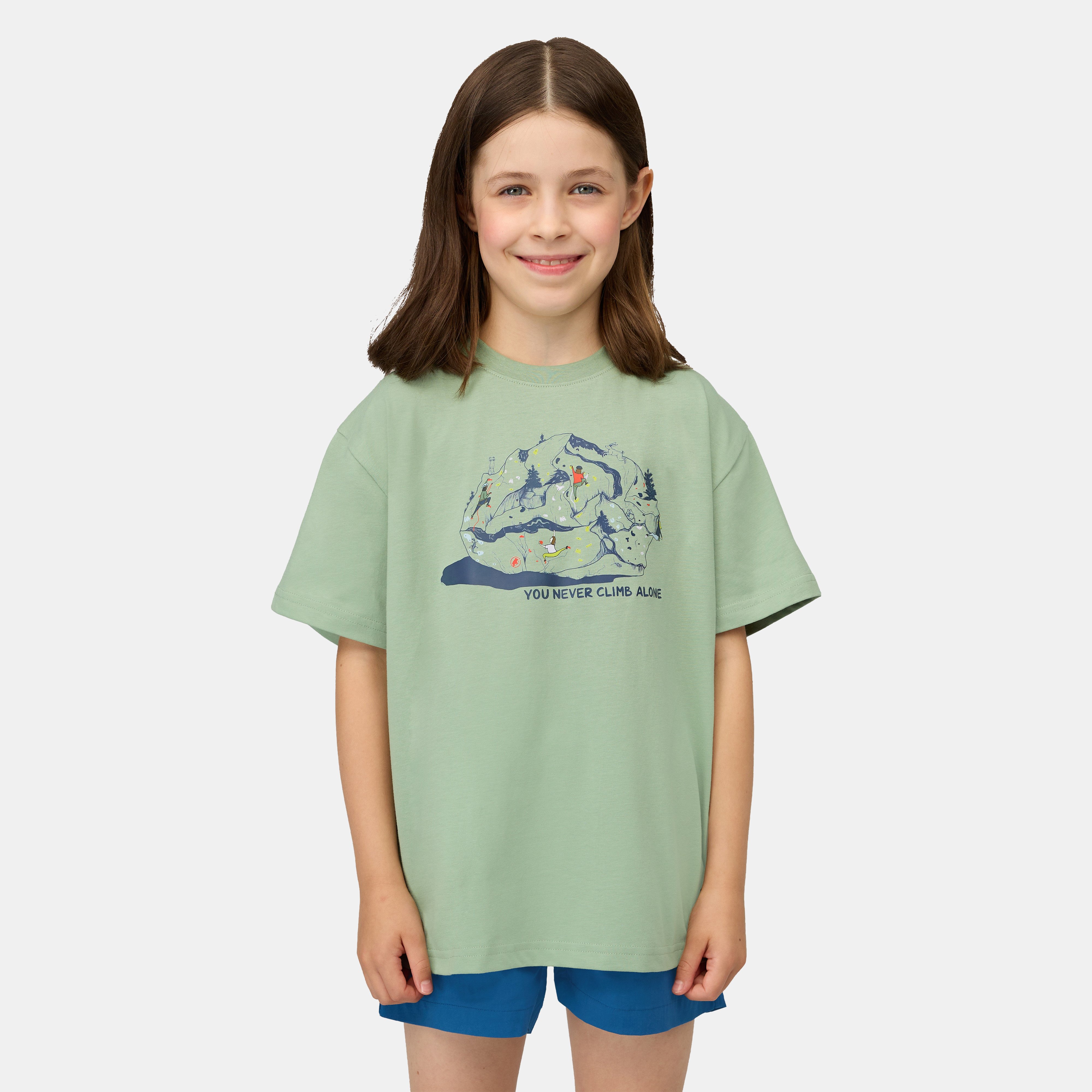 Mammut Mammut Base T-Shirt Climbing Kids, willow - Willow