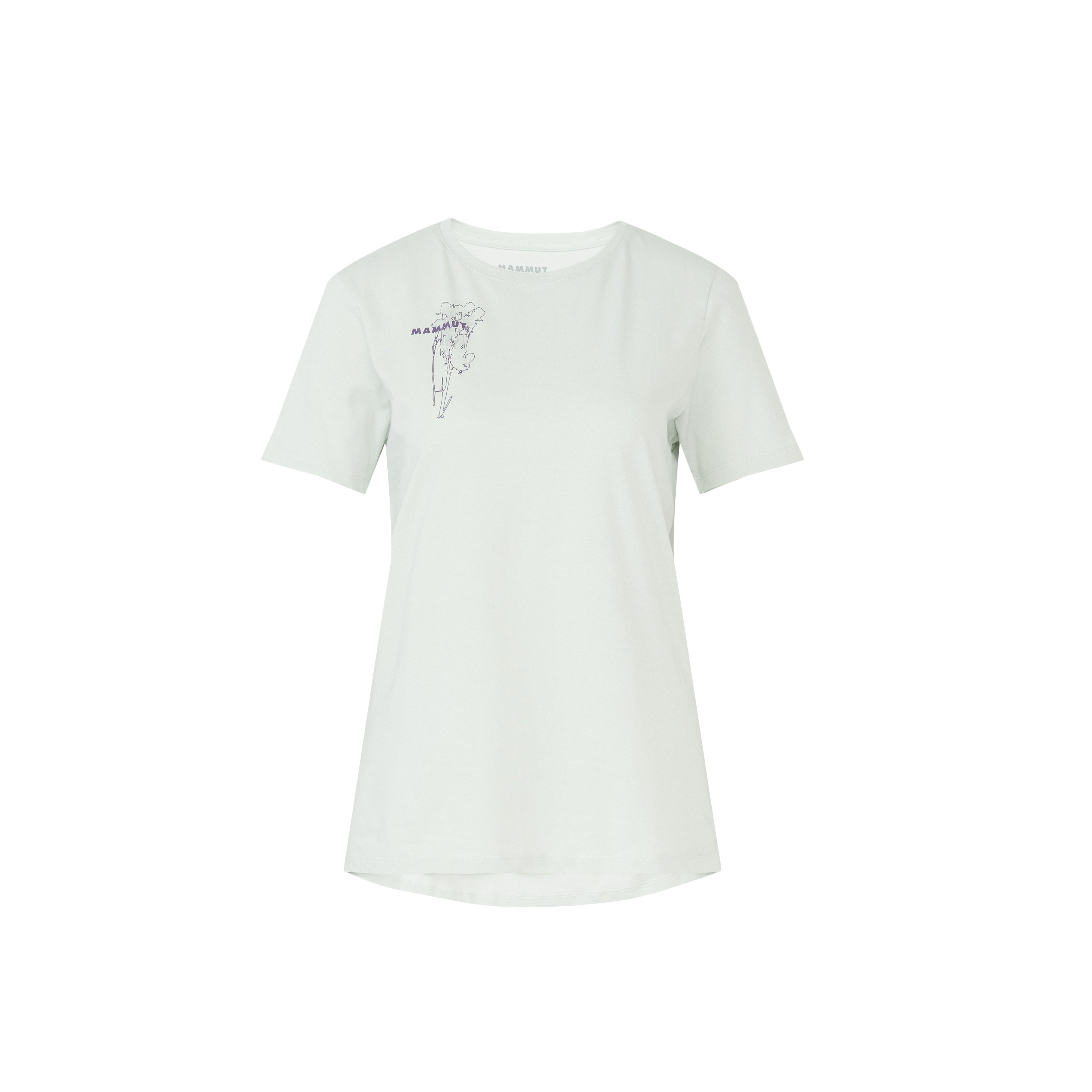 Mammut Mammut Core T-Shirt Women Flower - Silver sage/Acacia - Thumbnail