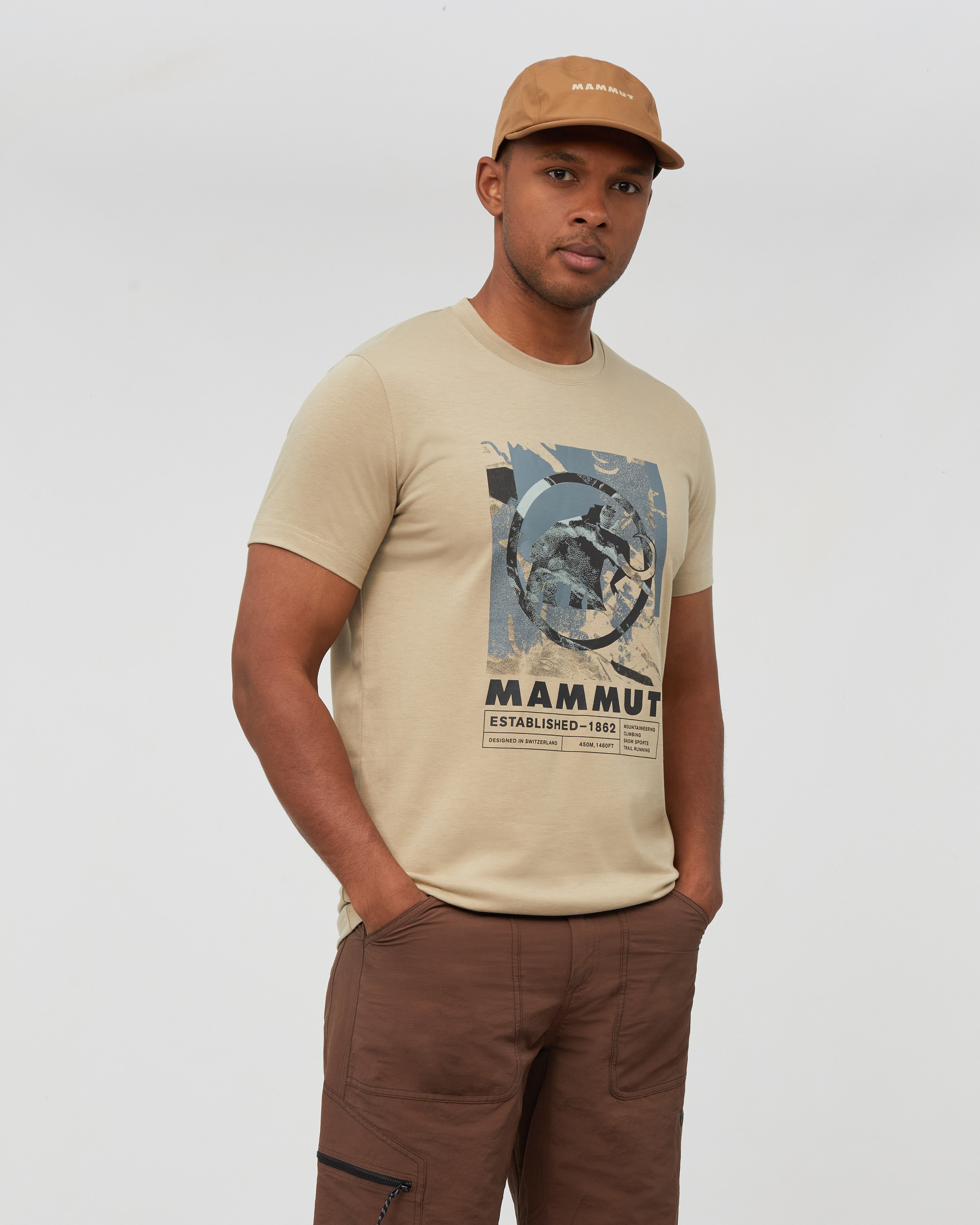 Mammut Trovat T-Shirt Men Mammut, sablun - Sablun - Model front view