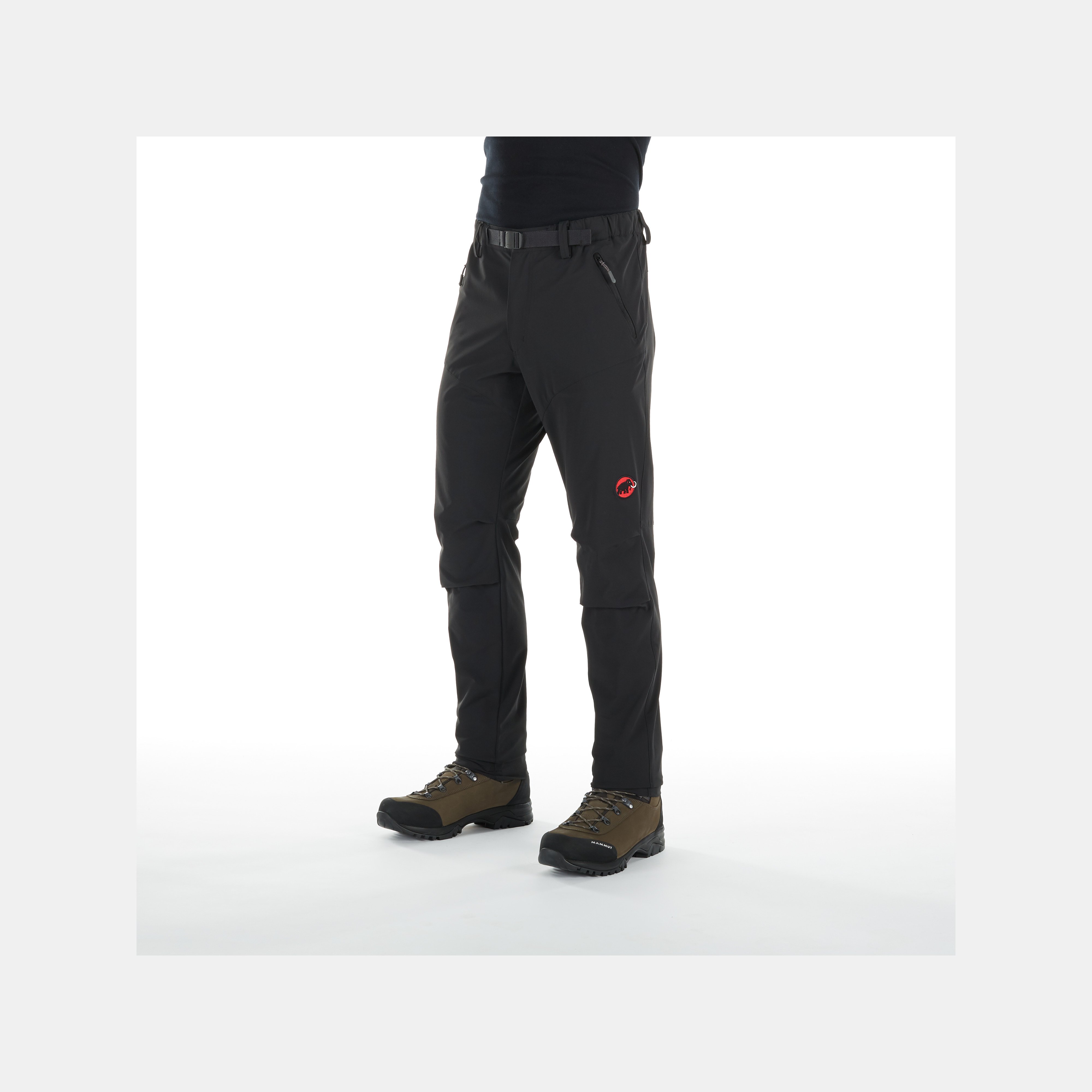 Mammut SOFtech TREKKERS Pants Men, black - Black - Model front view