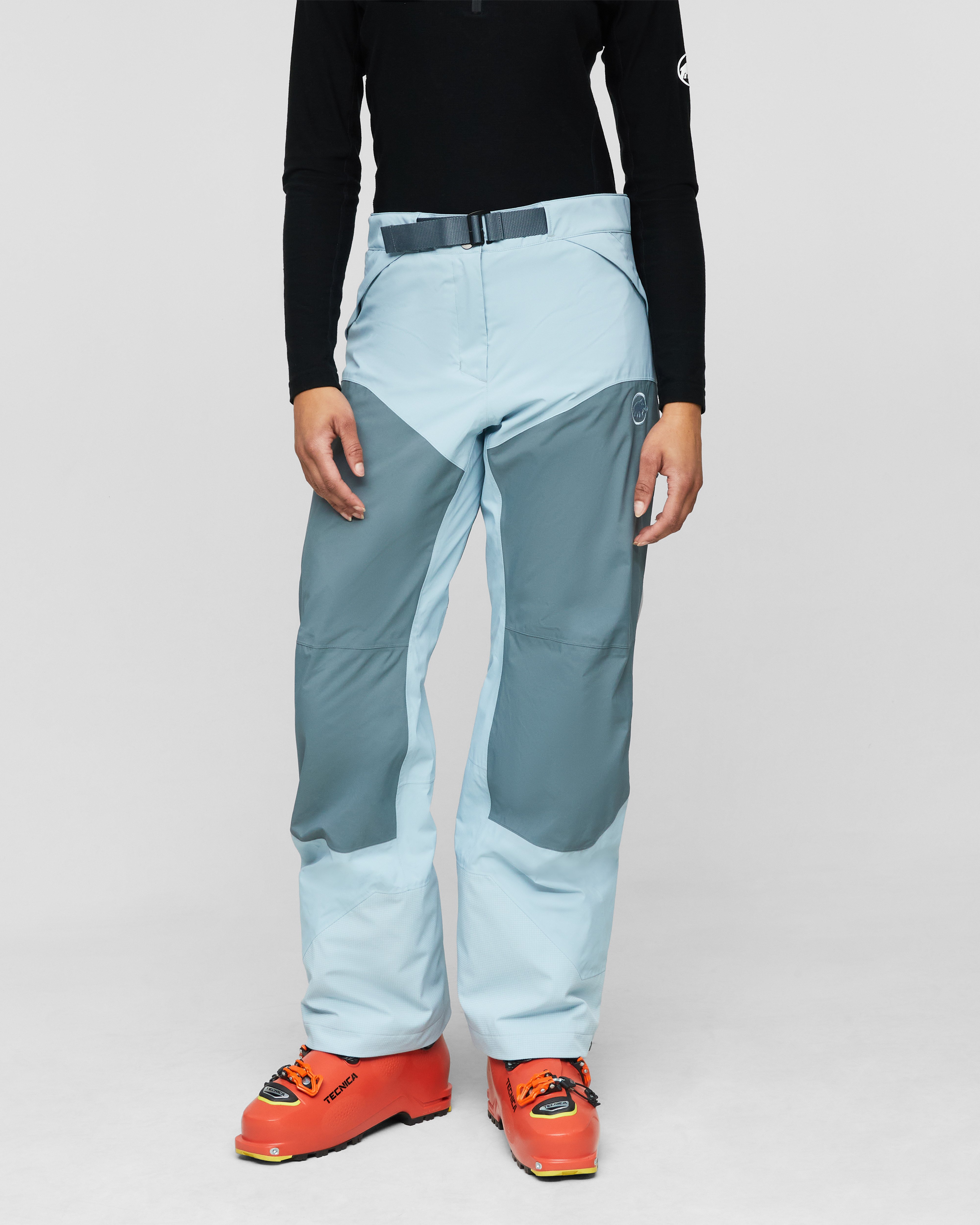 Mammut Haldigrat GTX HS Thermo Pants Women, nebla-strata - Nebla-strata - Model front view