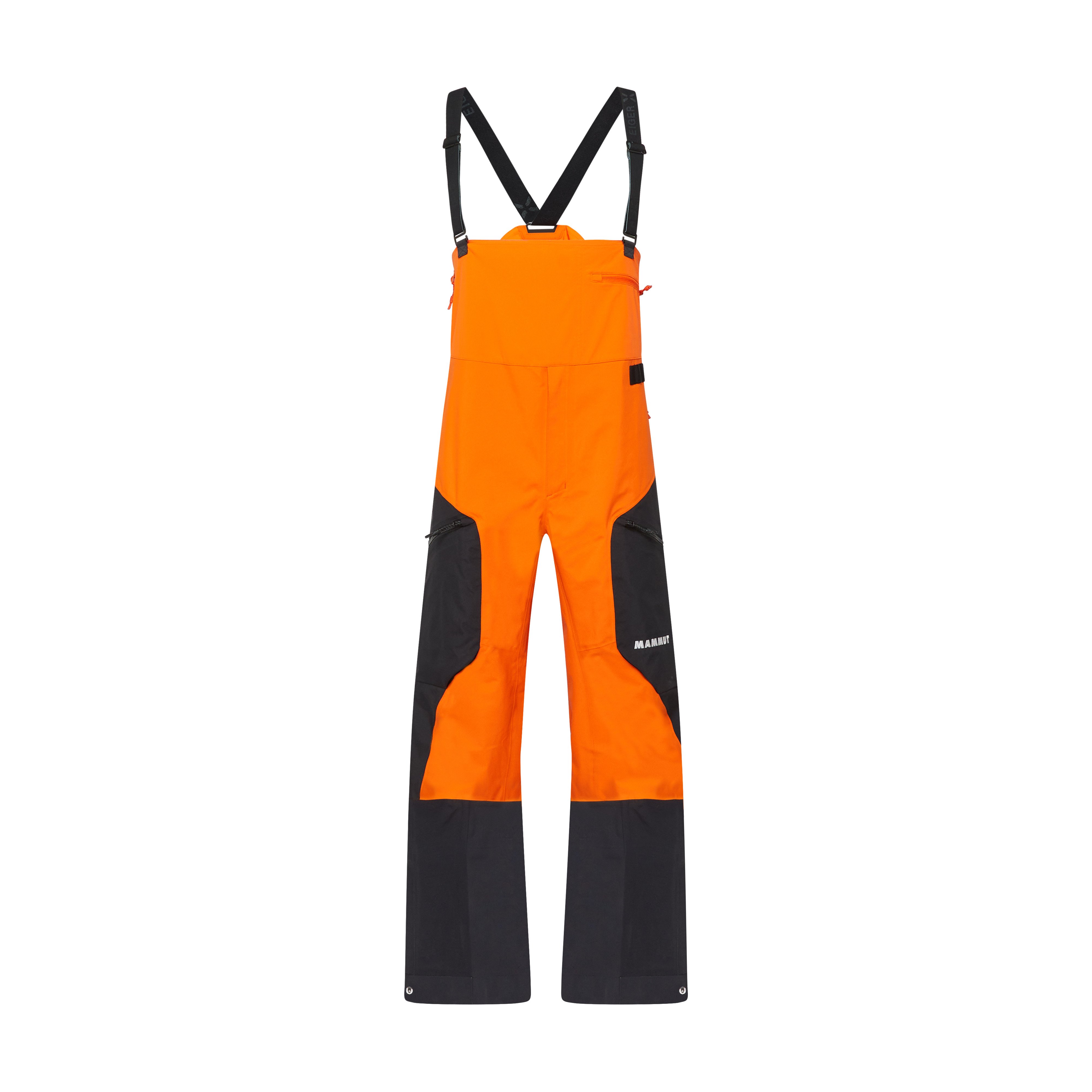 Mammut Eiger Free Advanced HS Bib Pants Men - Black/Eiger orange-black/Muntan-baselgia/Nebla-strata - Thumbnail
