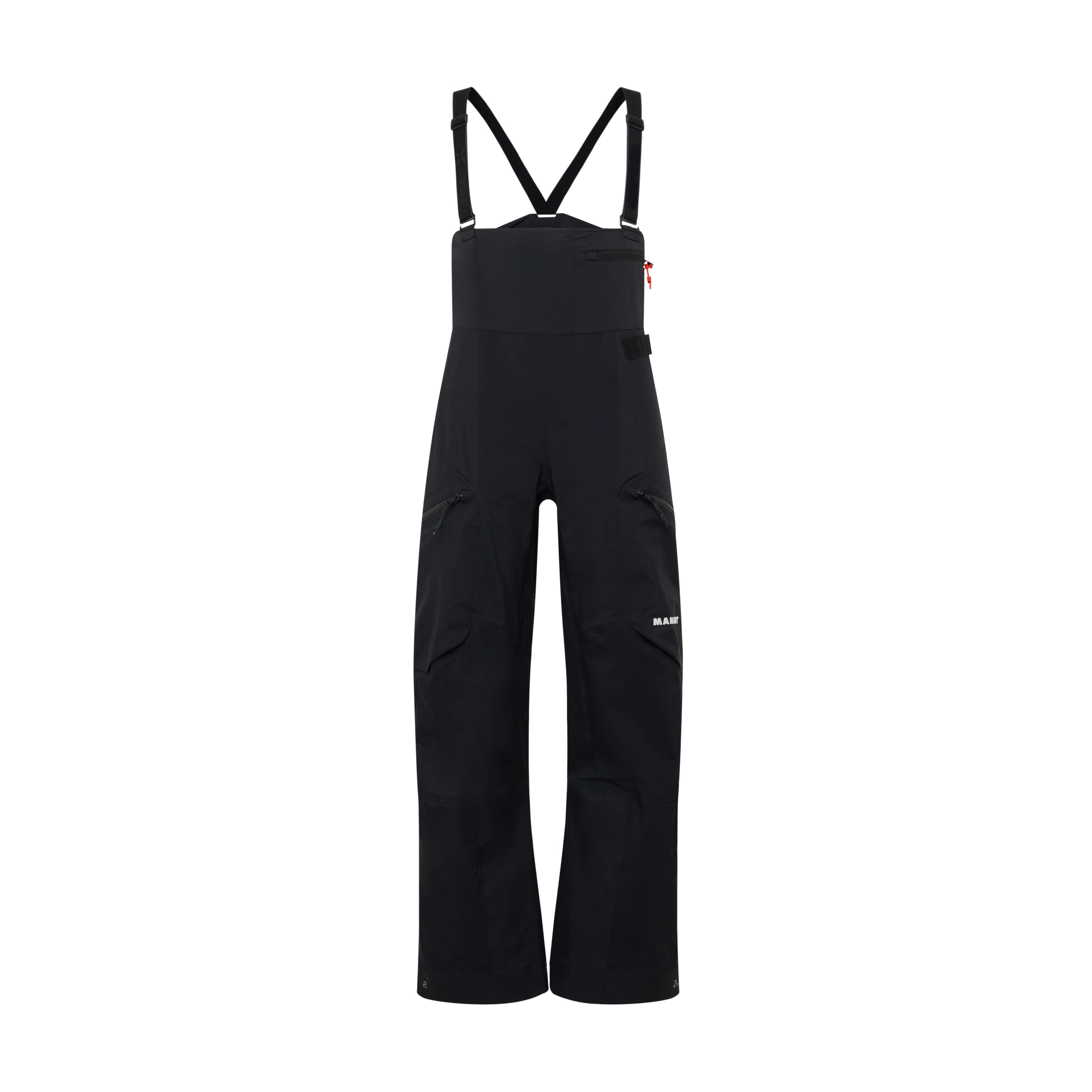Mammut Eiger Free Advanced HS Bib Pants Women - Black/Eiger orange-black/Muntan-baselgia/Nebla-strata - Thumbnail