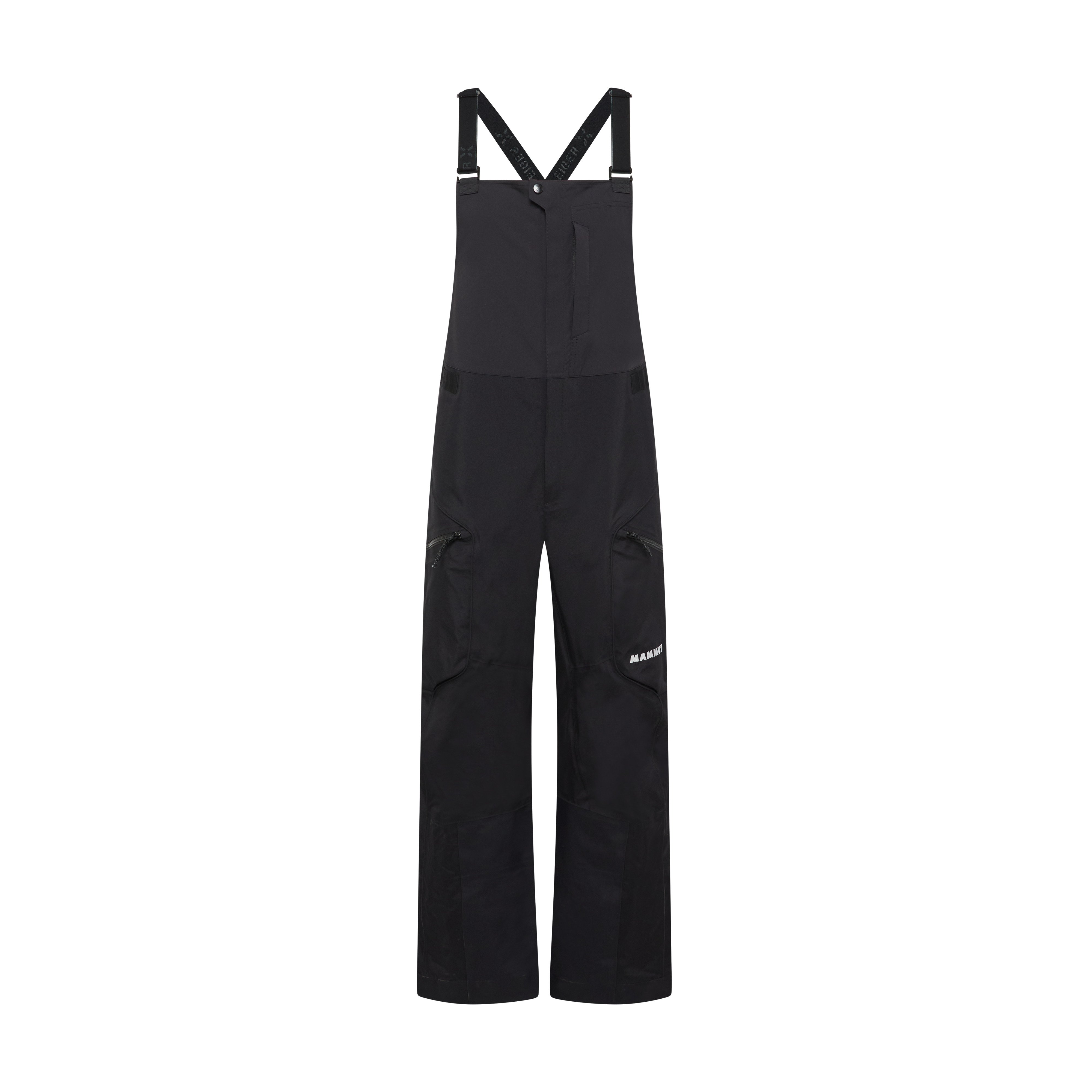 Mammut Eiger Free Pro HS Bib Pants Men - Black/Eiger orange-black/Muntan-baselgia/Nebla-strata - Thumbnail