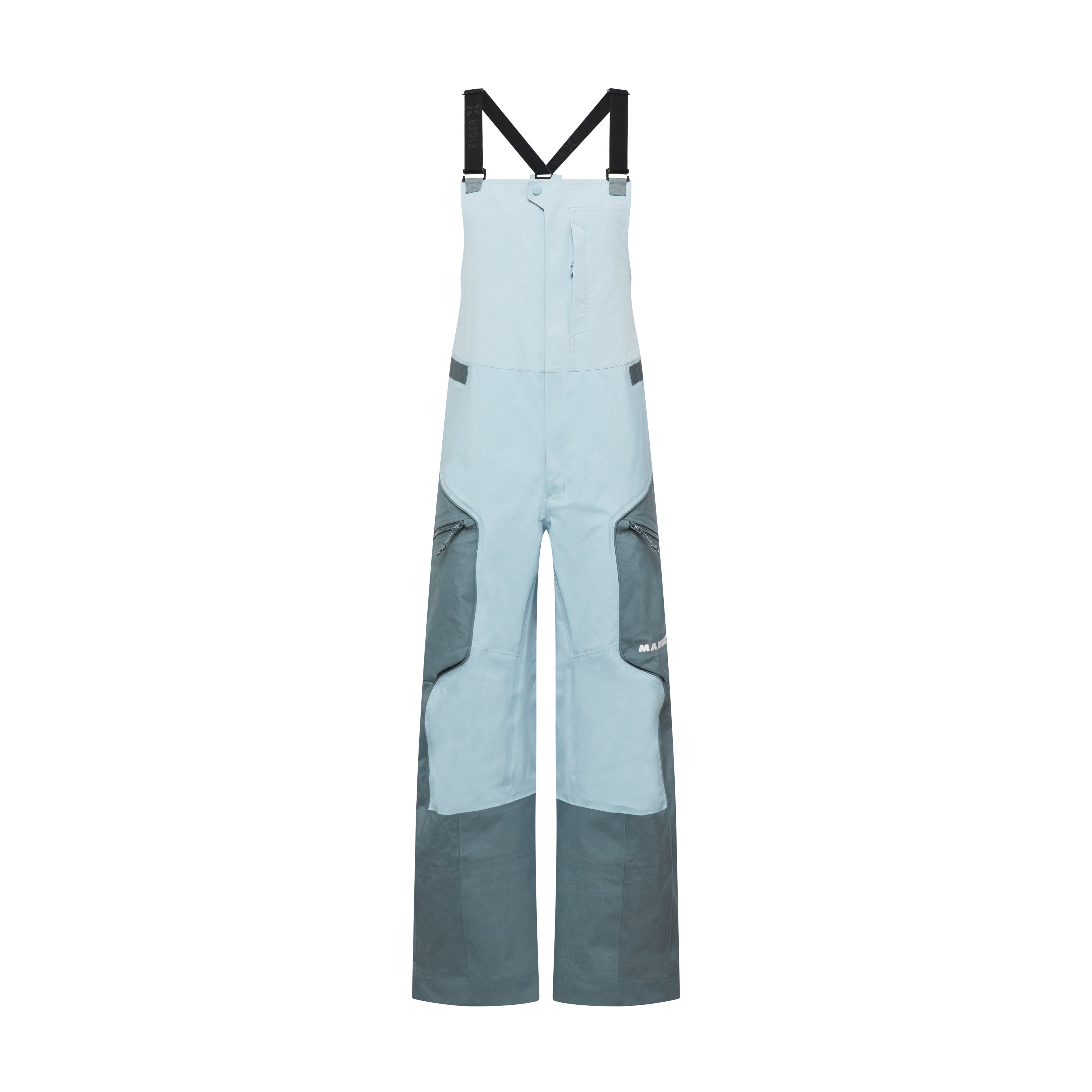 Mammut Eiger Free Pro HS Bib Pants Men - Black/Eiger orange-black/Muntan-baselgia/Nebla-strata - Thumbnail