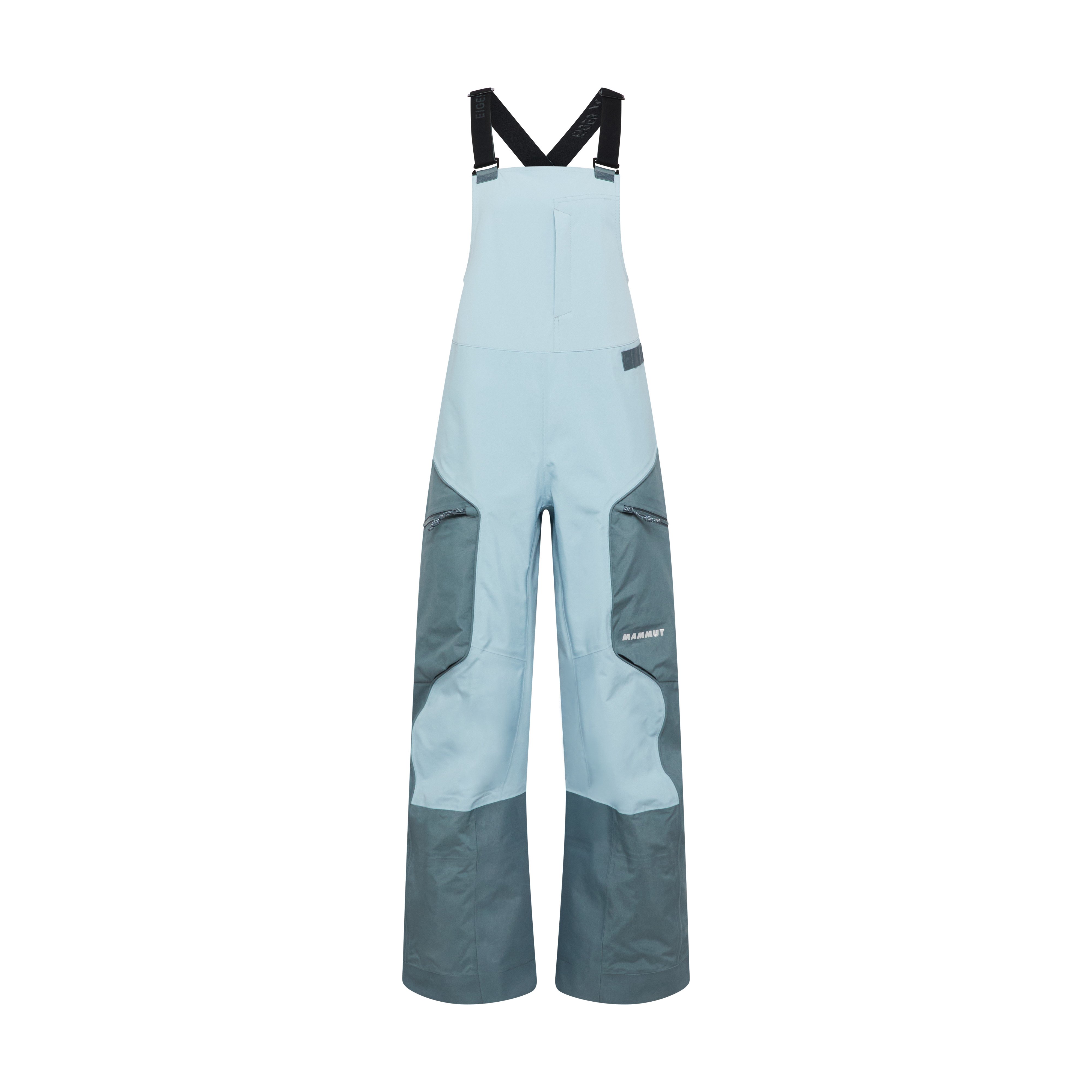 Mammut Eiger Free Pro HS Bib Pants Women - Black/Eiger orange-black/Muntan-baselgia/Nebla-strata - Thumbnail