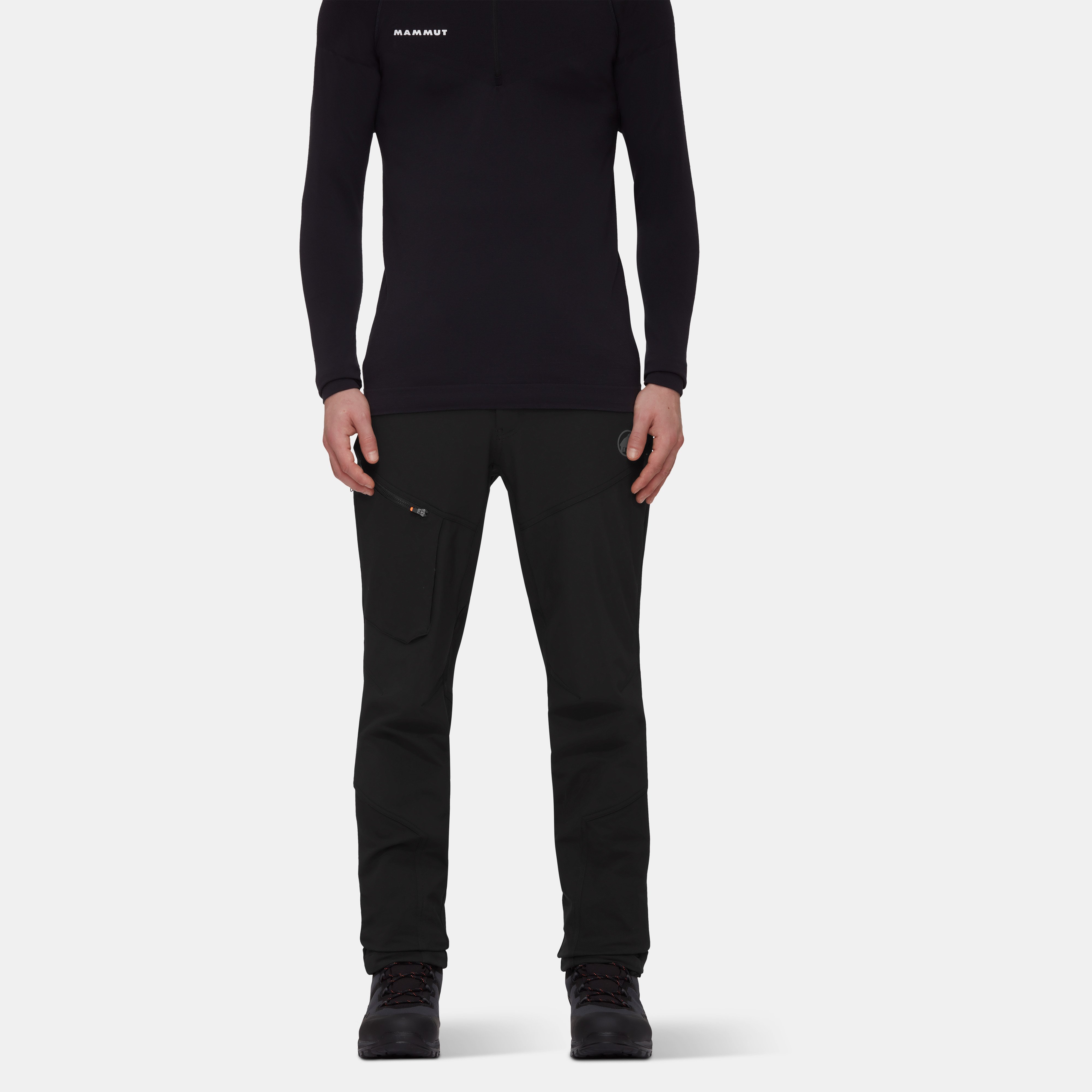 Mammut Zinal Guide SO Hybrid Pants Men, black - Black