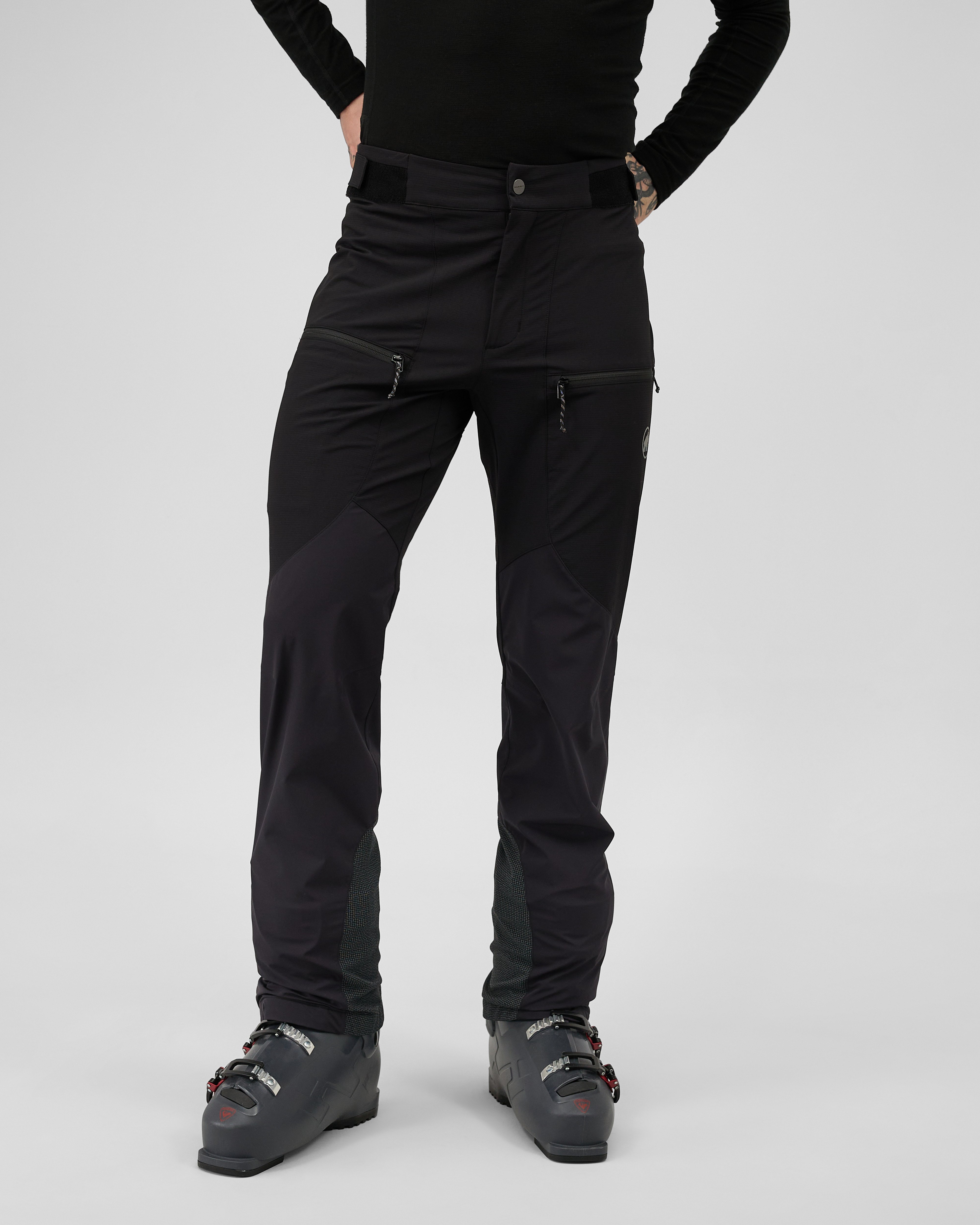 Mammut Aenergy Pro SO Hybrid Pants Men, black - Black - Model front view