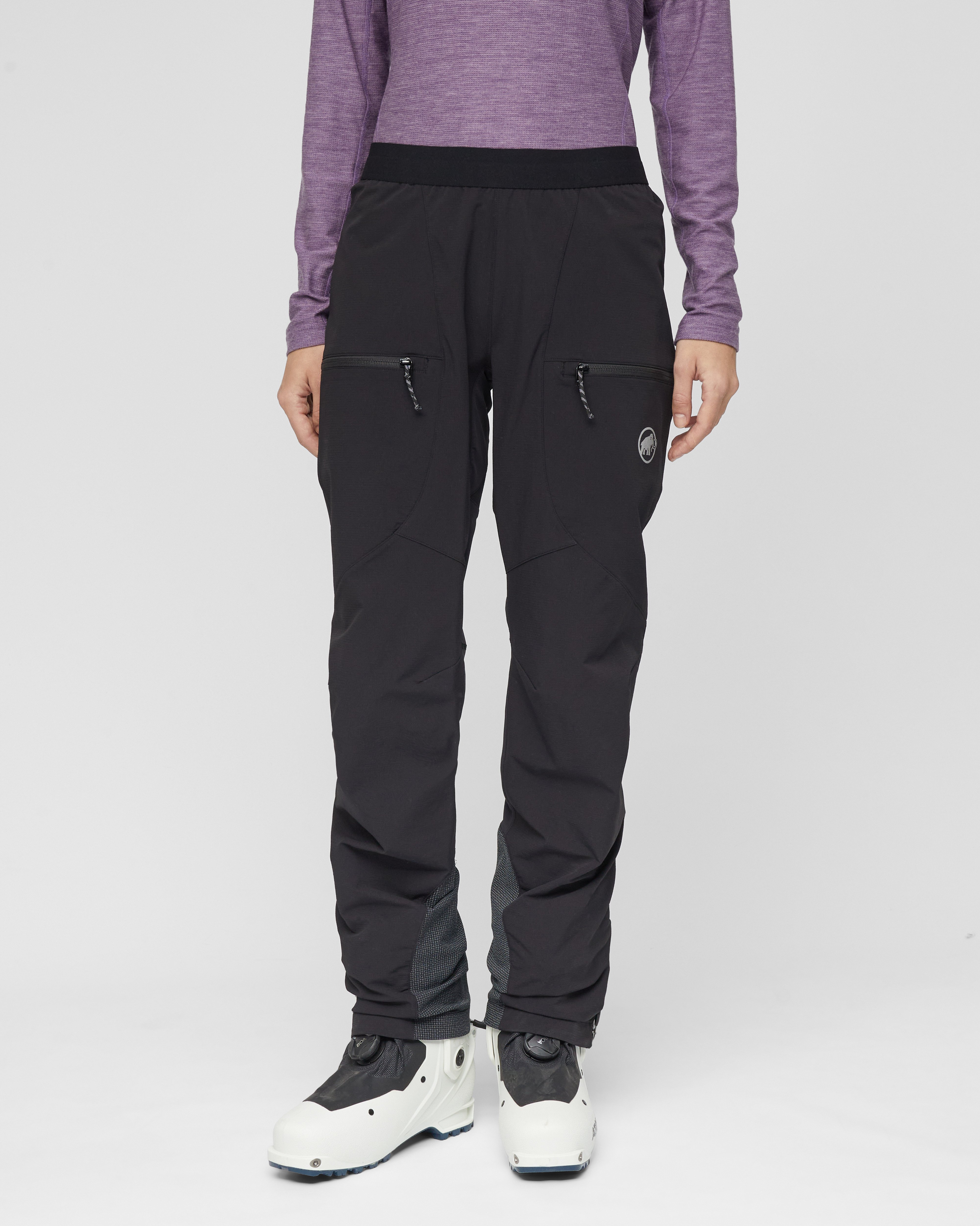 Mammut Aenergy SO Hybrid Pants Women, black - Black - Model front view