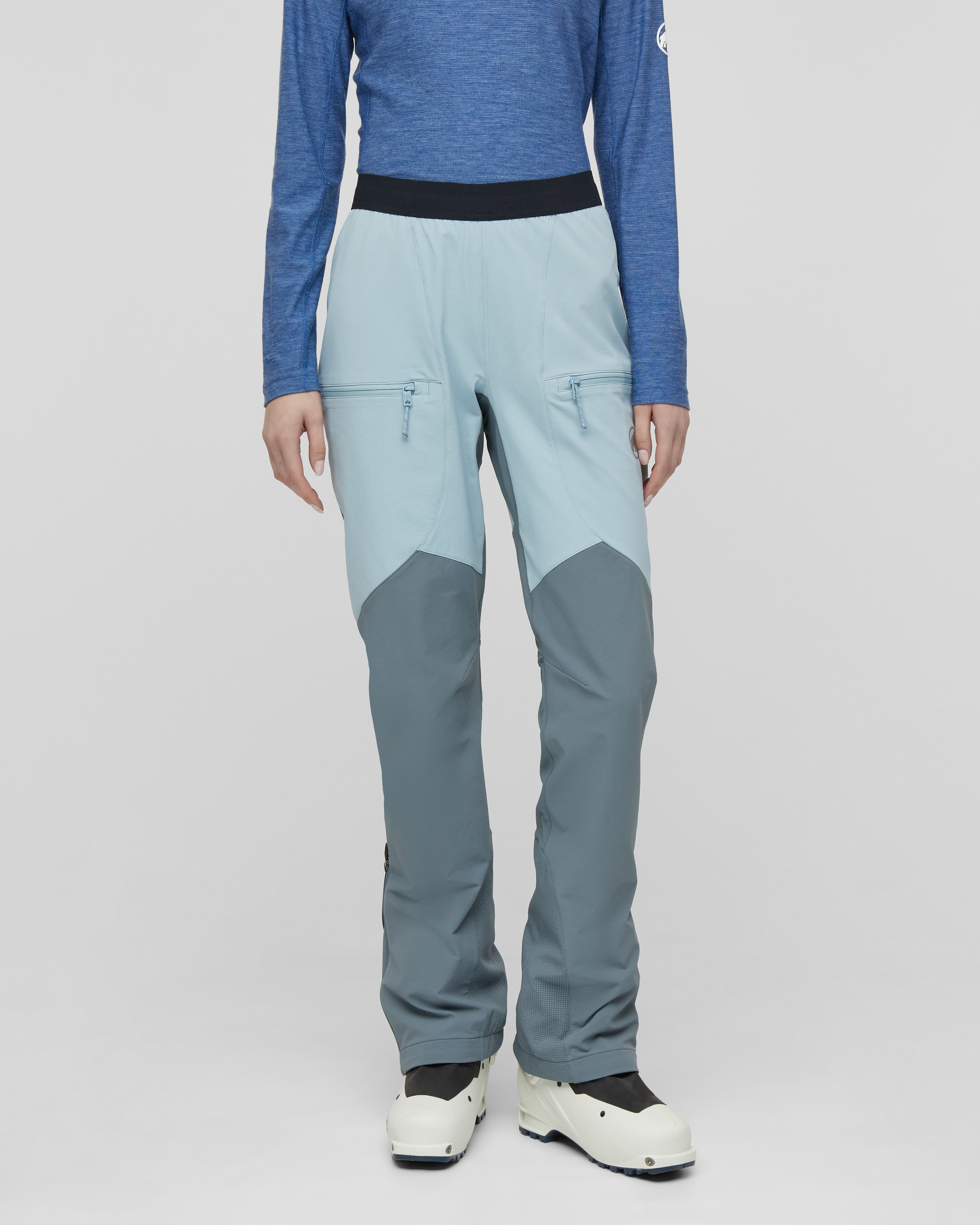 Mammut Aenergy SO Hybrid Pants Women, nebla-strata - Nebla-strata - Model front view