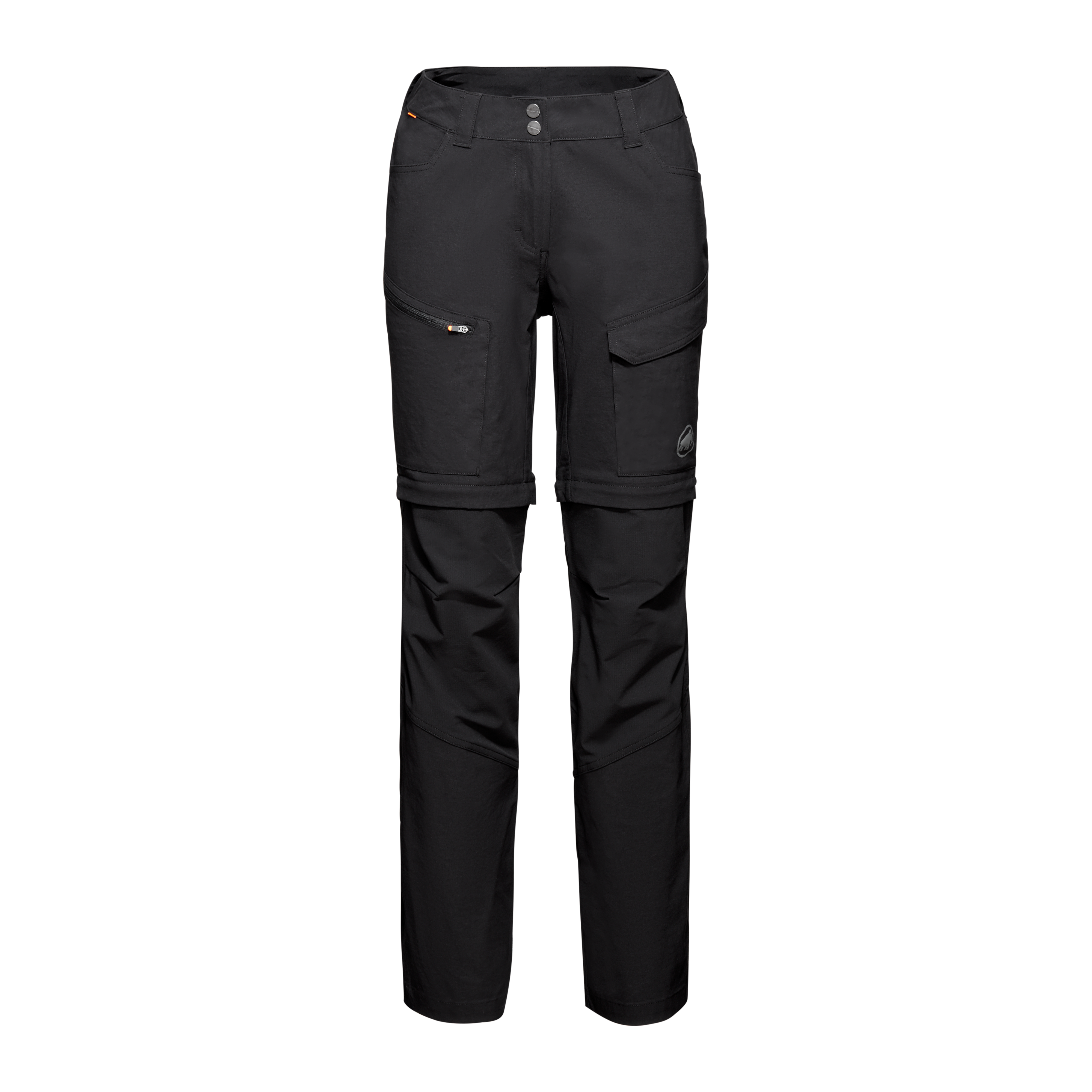 Zinal Hybrid Zip Off Pants Women - black, EU 46, kurz thumbnail