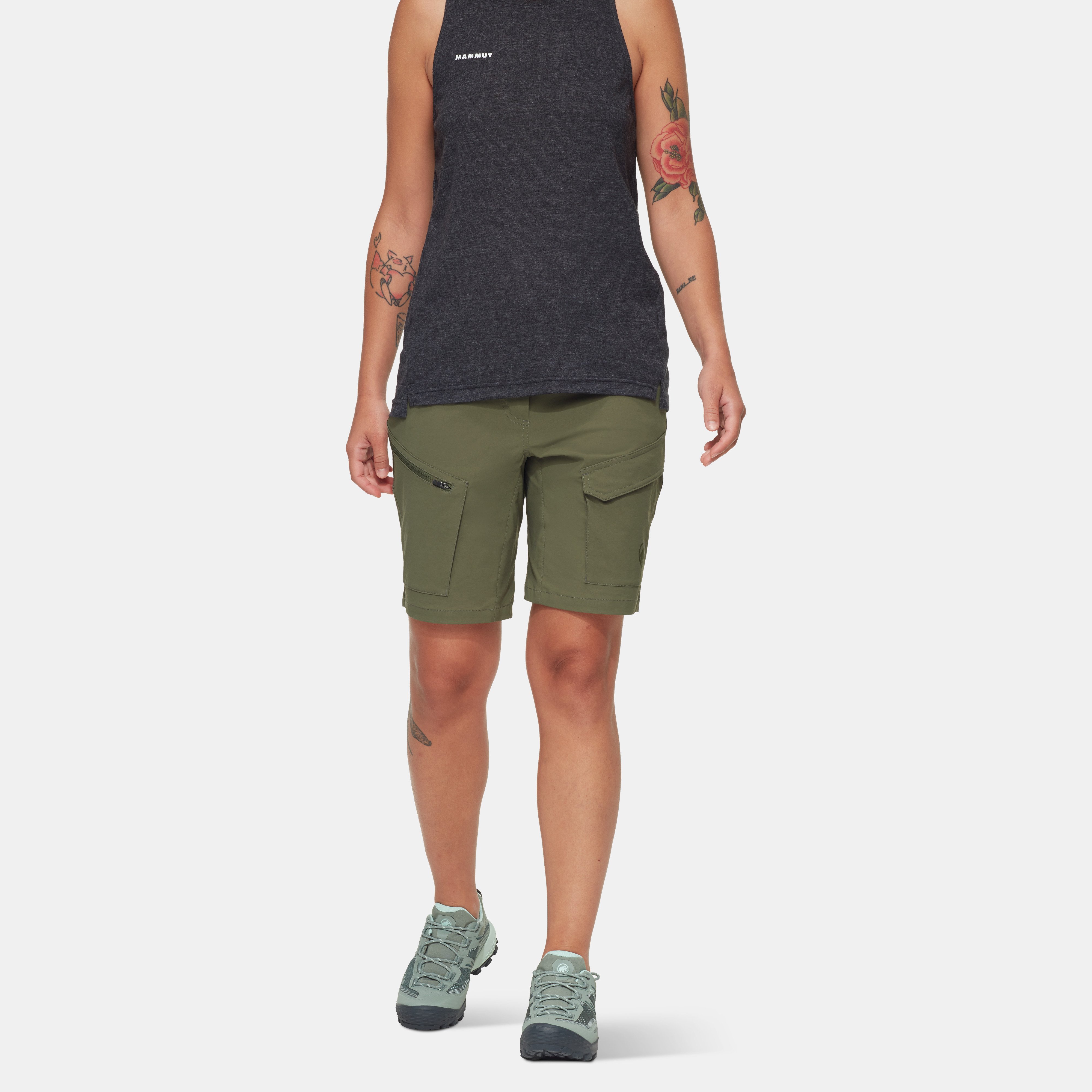 Mammut Zinal Hybrid Shorts Women, marsh-dark marsh - Marsh-dark marsh
