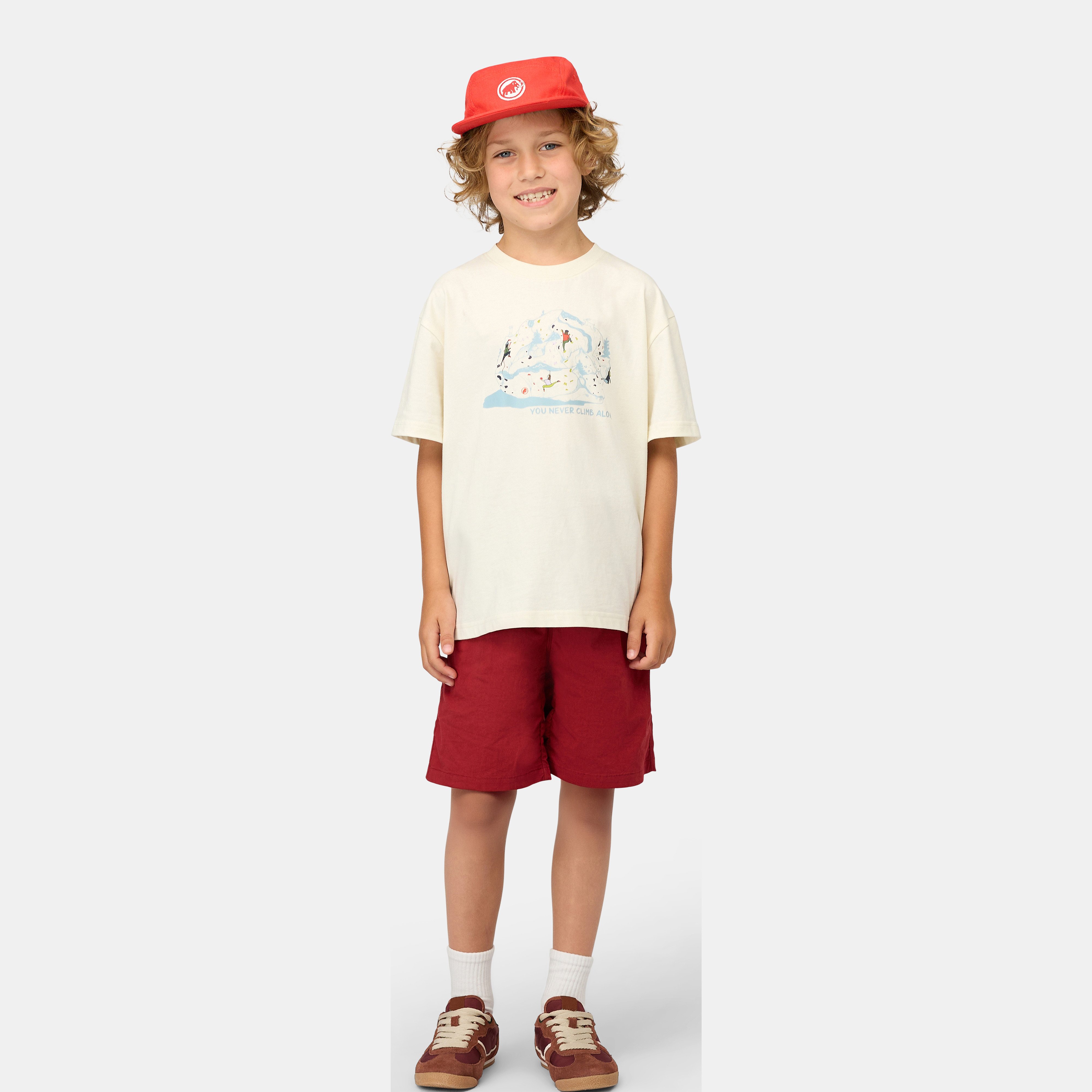 Mammut Crag Climbing Shorts Midi Kids, dark mammut red - Dark mammut red