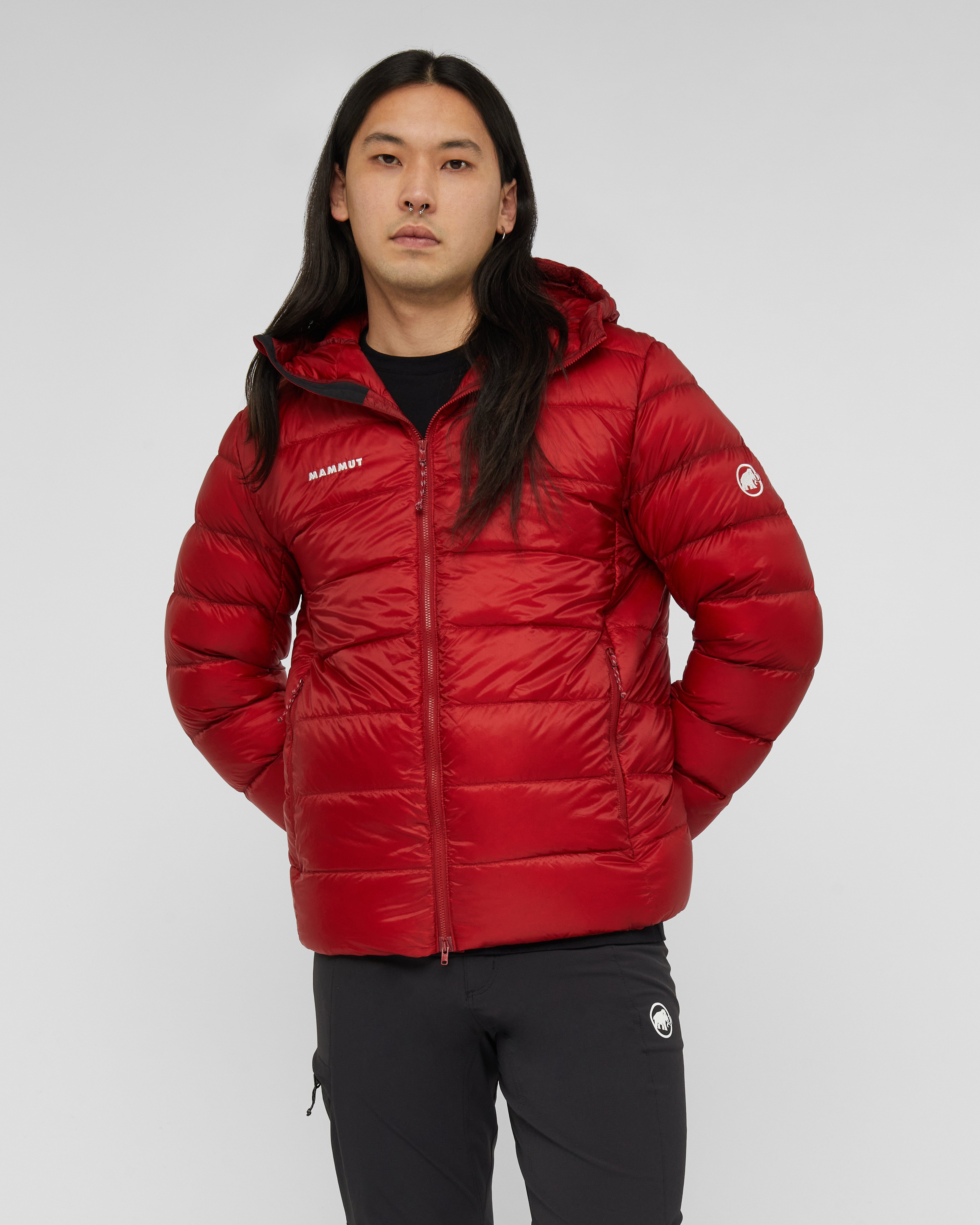 Mammut Broad Peak Pro IN Hooded Jacket Men, dark mammut red - Dark mammut red - Model front view