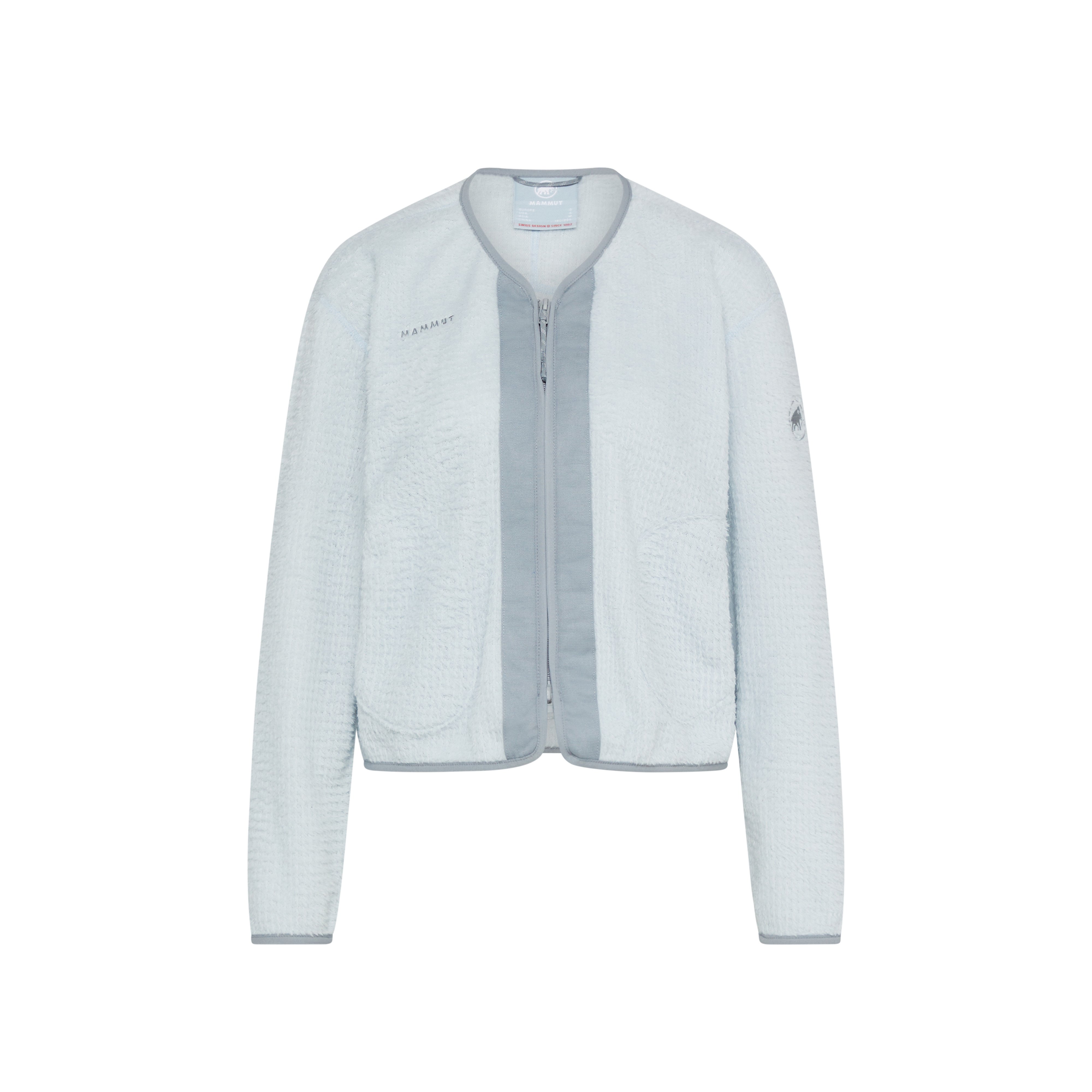 Mammut Valley ML Hybrid Cardigan Women - Creas blue/Creas beige - Thumbnail