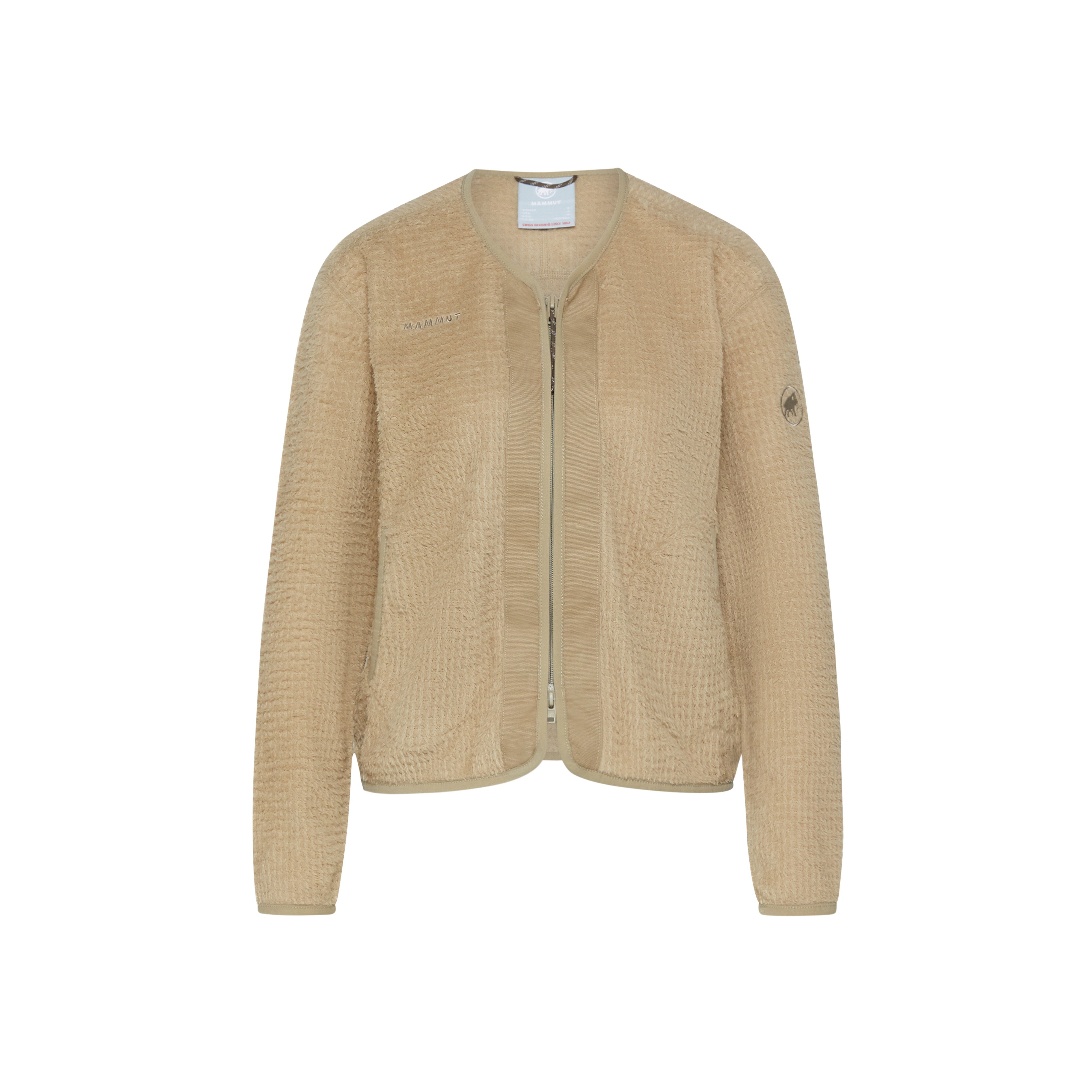 Mammut Valley ML Hybrid Cardigan Women - Creas blue/Creas beige - Thumbnail