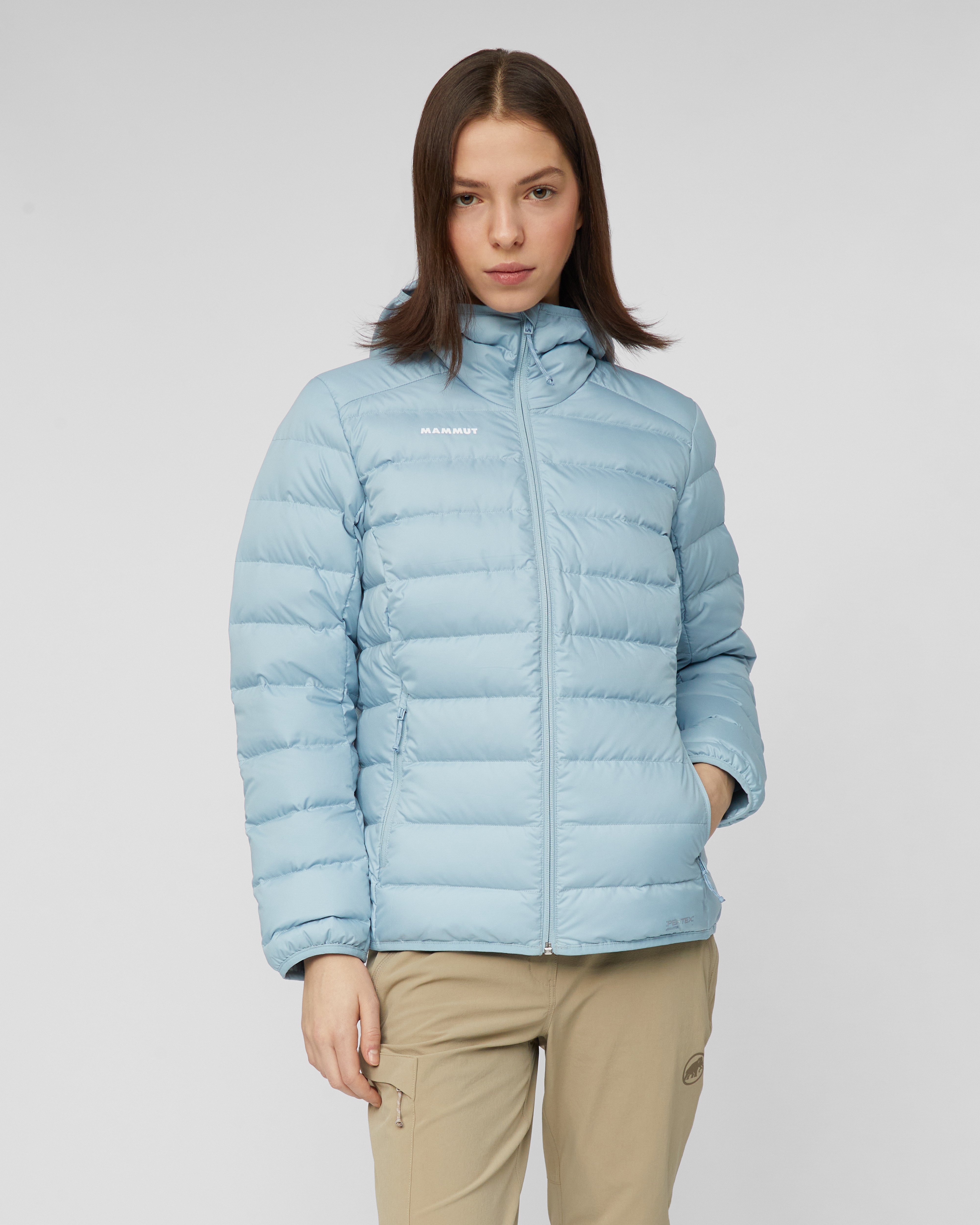 Mammut Waymarker IN Hooded Jacket Women, nebla - Nebla - Model front view