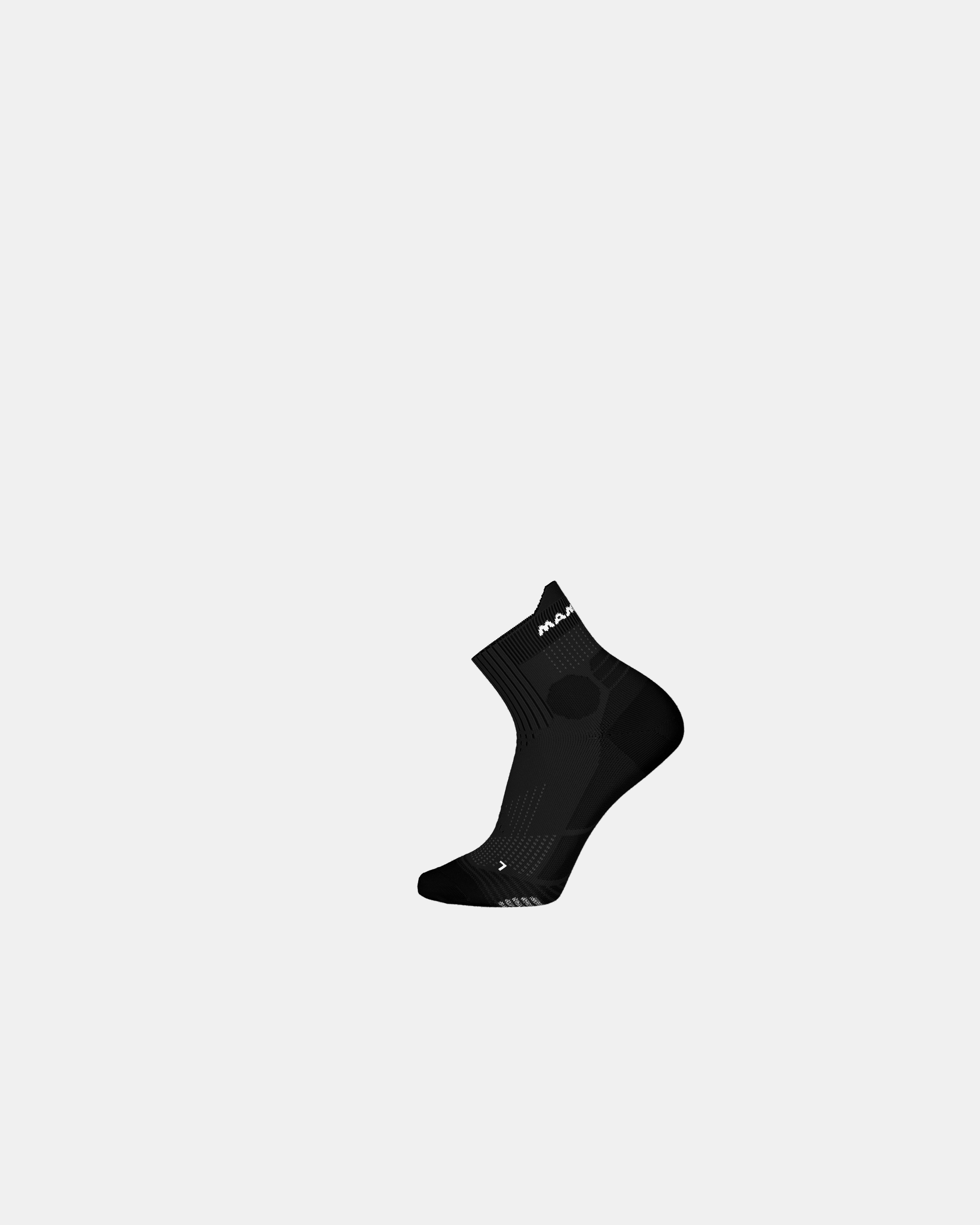 Mammut Trail Running Quarter Socks, black-white - Black-white - Main image