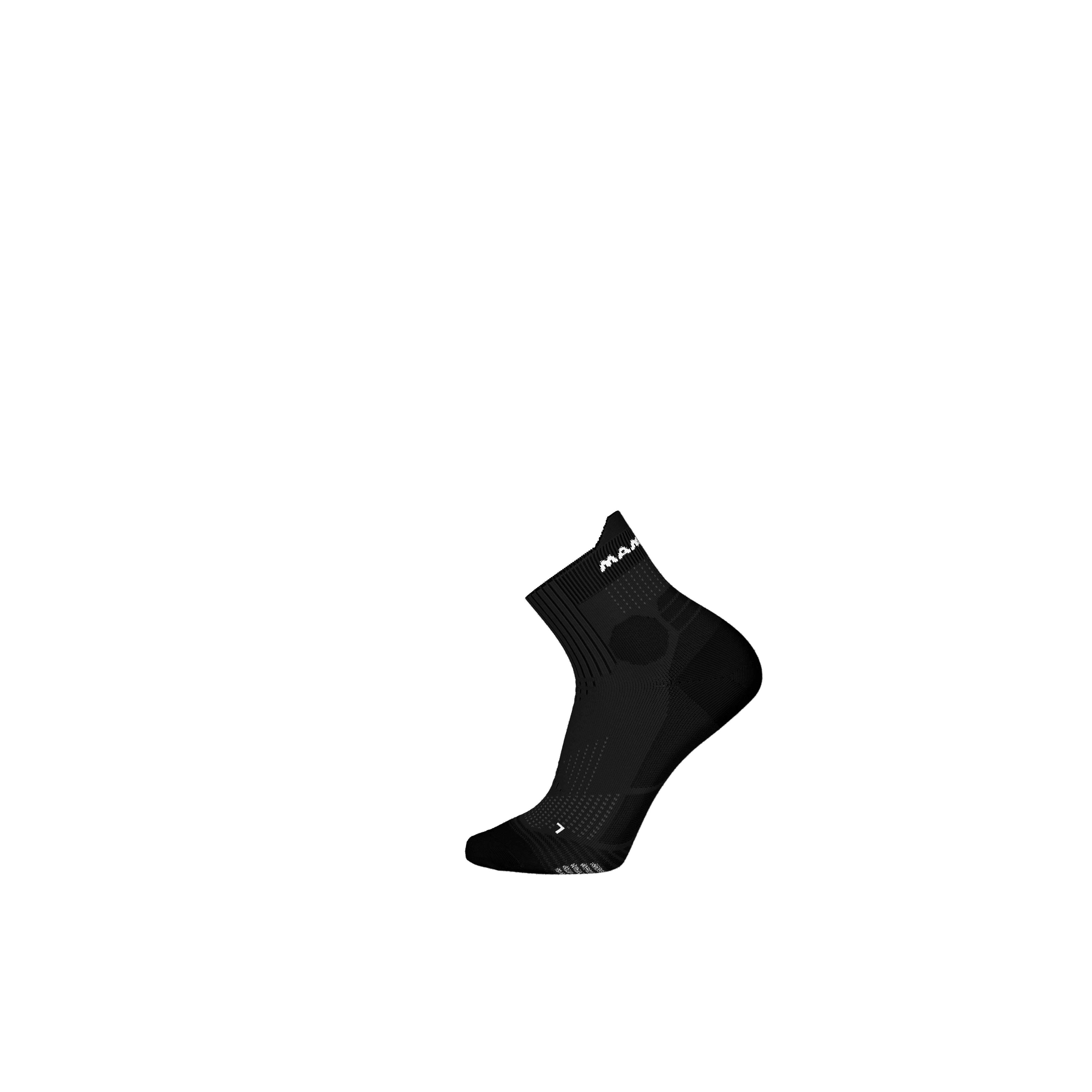 Mammut Trail Running Quarter Socks, black-white - Black-white