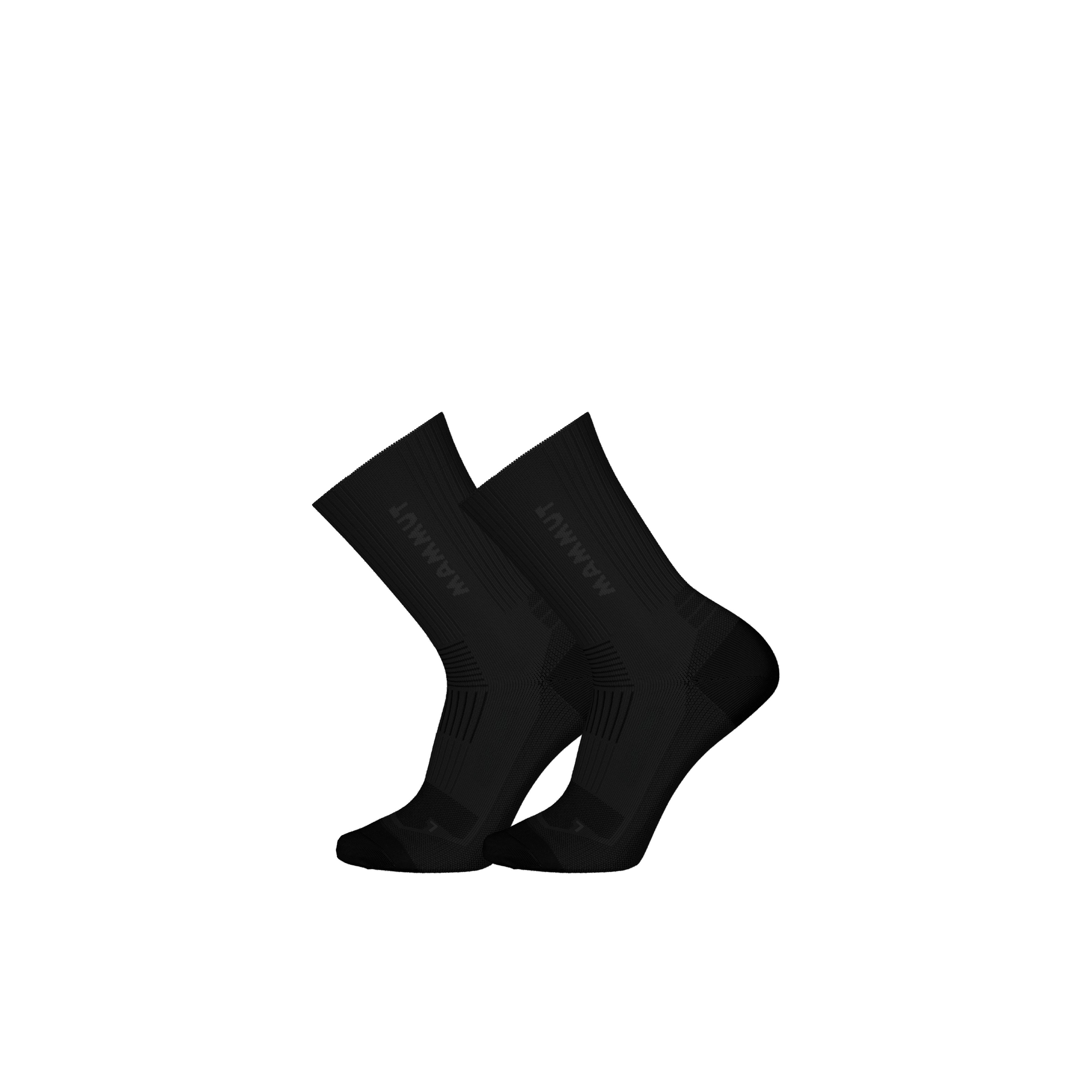 Mammut Multisport Crew Socks 2 Pack - Black-black/White-white/Autumn larice-strata/Paloja-strata/Gleam-white/Brunsina-alpenglow/Seln-sassal/20401/Muntan-sassal - Thumbnail