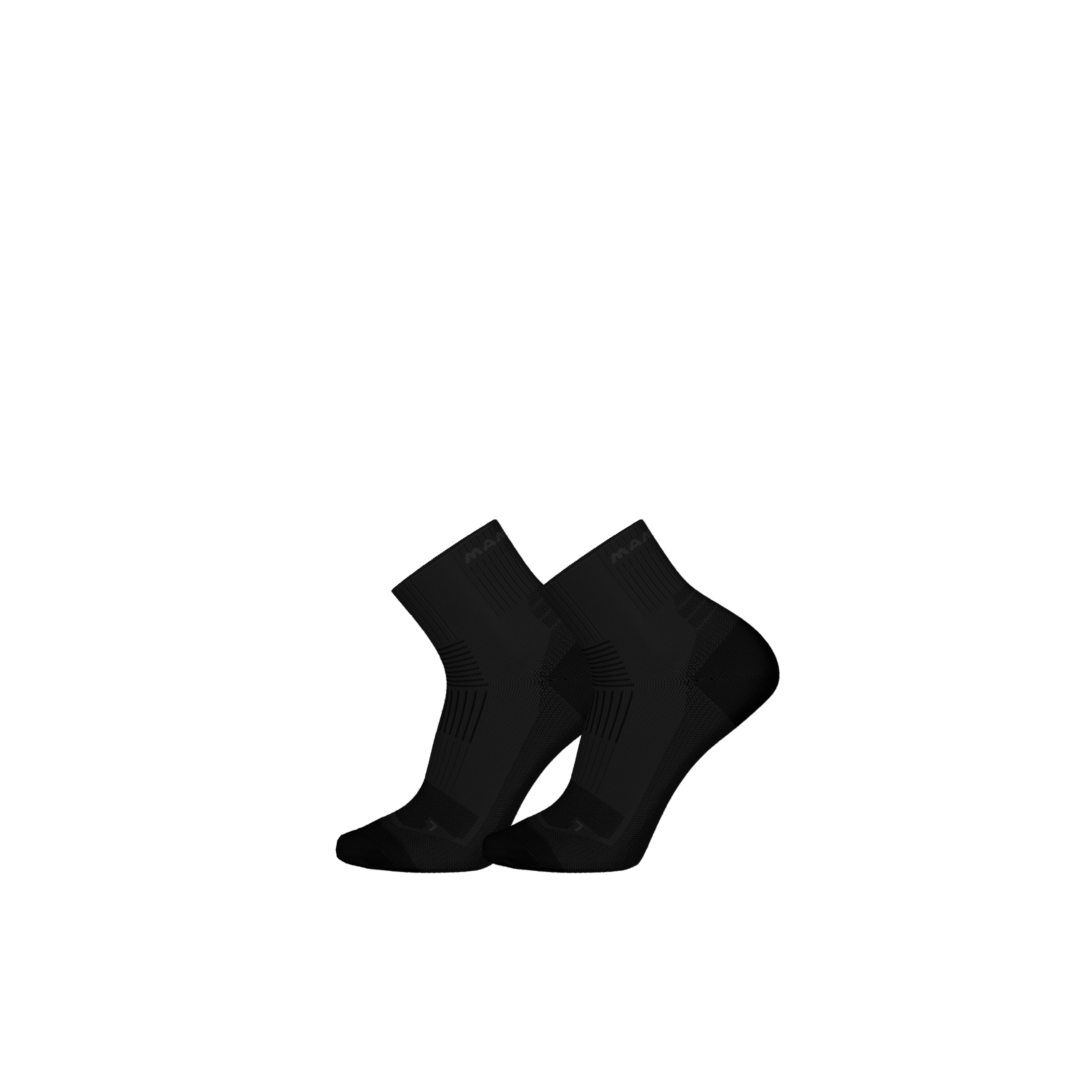 Mammut Multisport Quarter Socks 2 Pack, black-black - Black-black