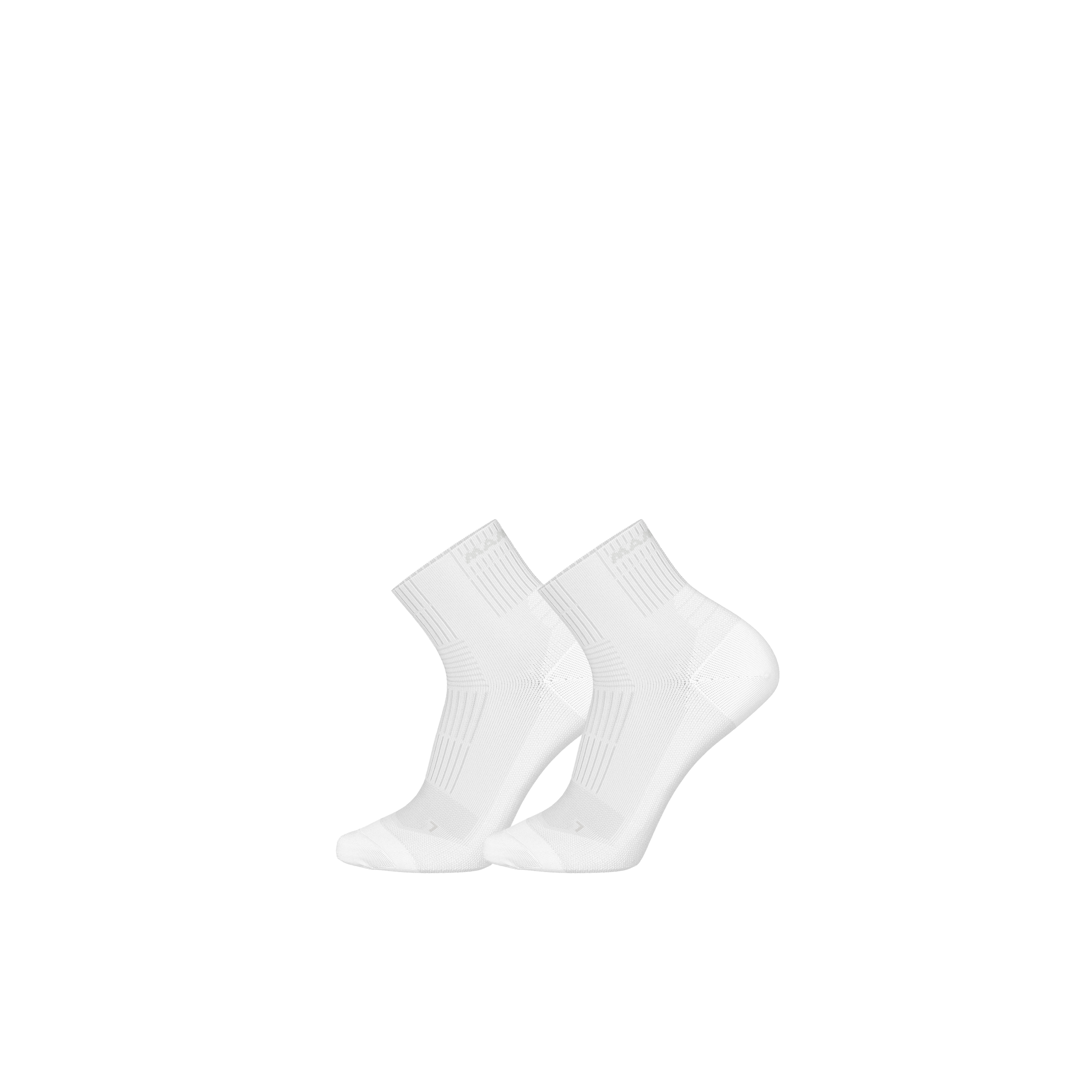 Mammut Multisport Quarter Socks 2 Pack, white-white - White-white