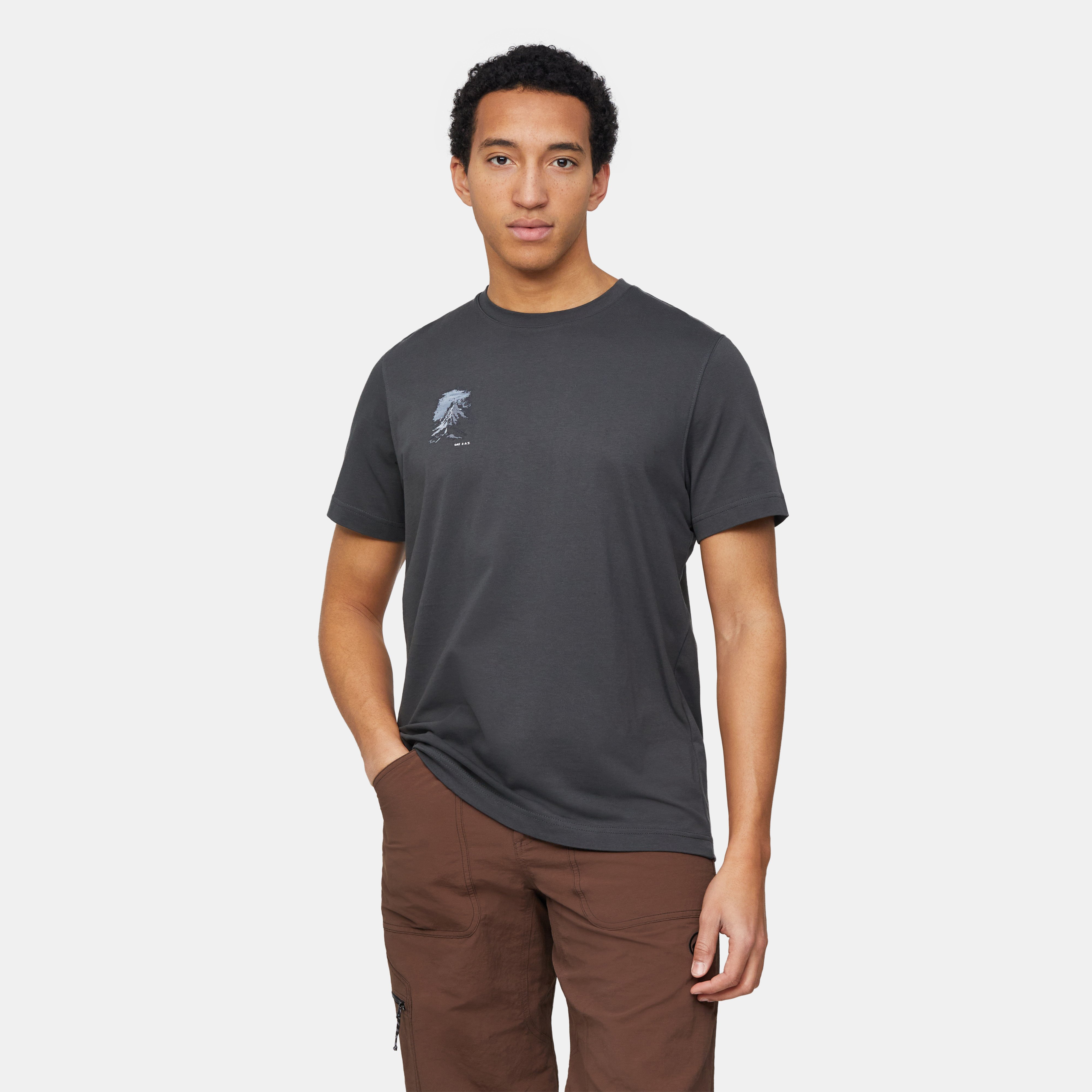 Mammut Mammut Base T-Shirt Men Misty Mountain, gabbro - Gabbro