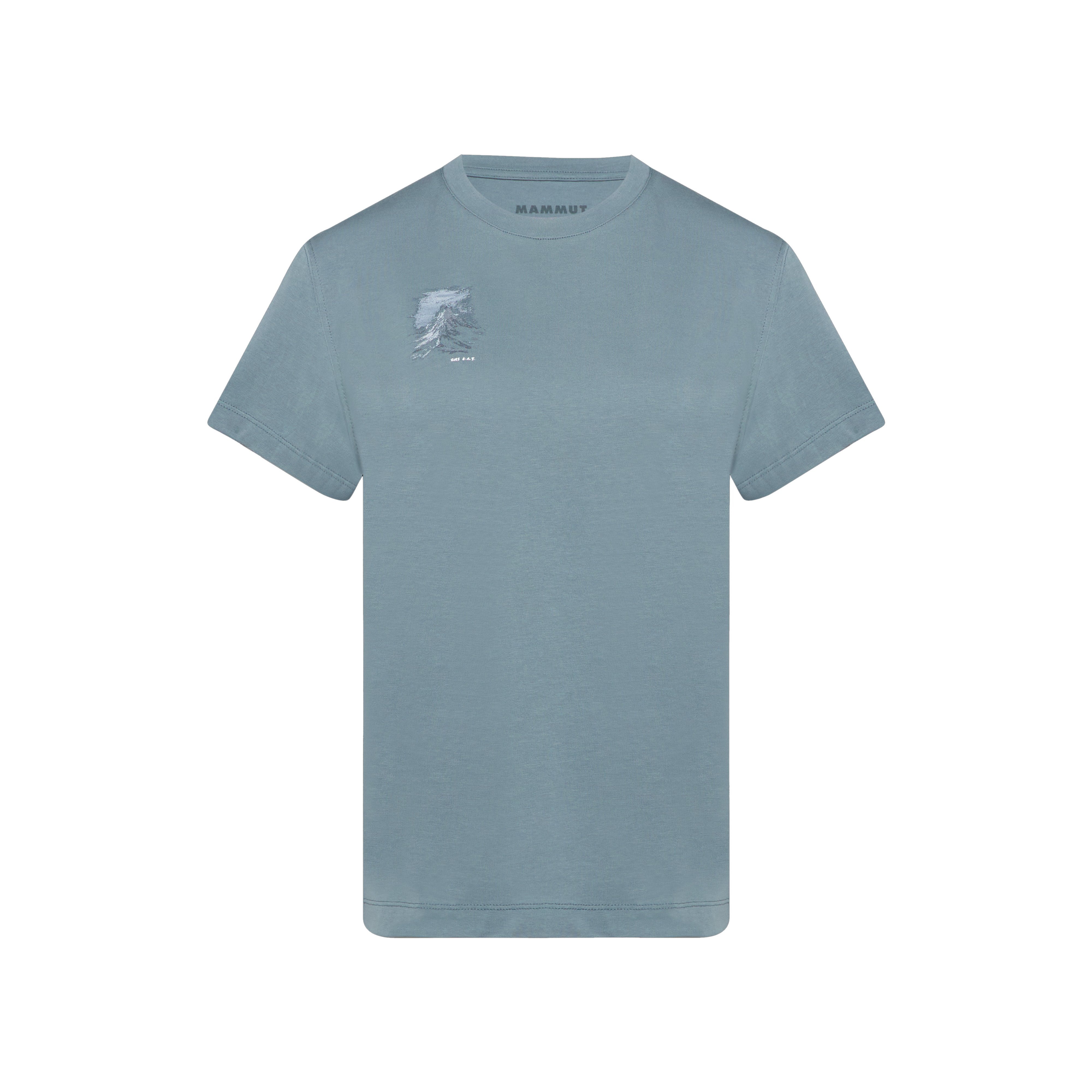 Mammut Mammut Base T-Shirt Women Misty Mountain - Strata/Gabbro/Alpina - Thumbnail