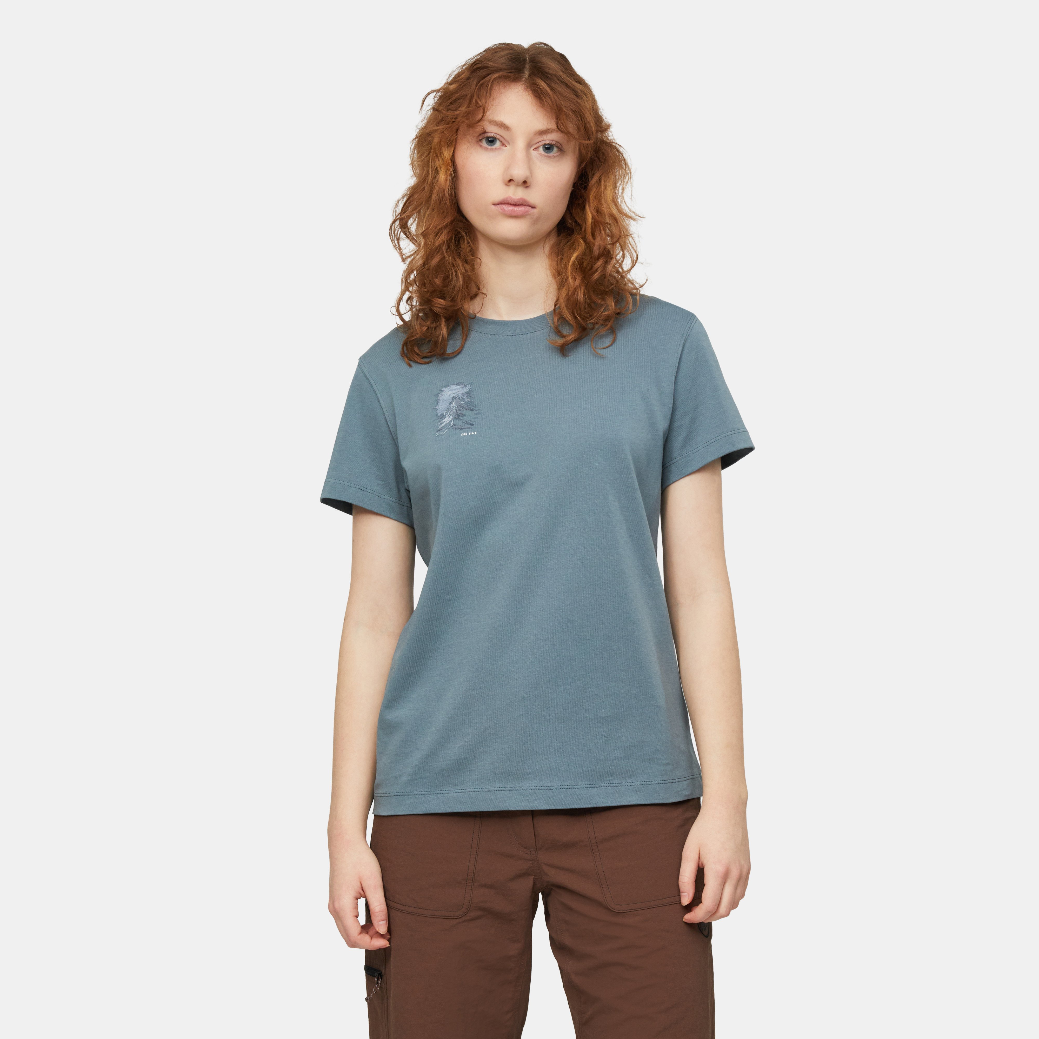 Mammut Mammut Base T-Shirt Women Misty Mountain, strata - Strata