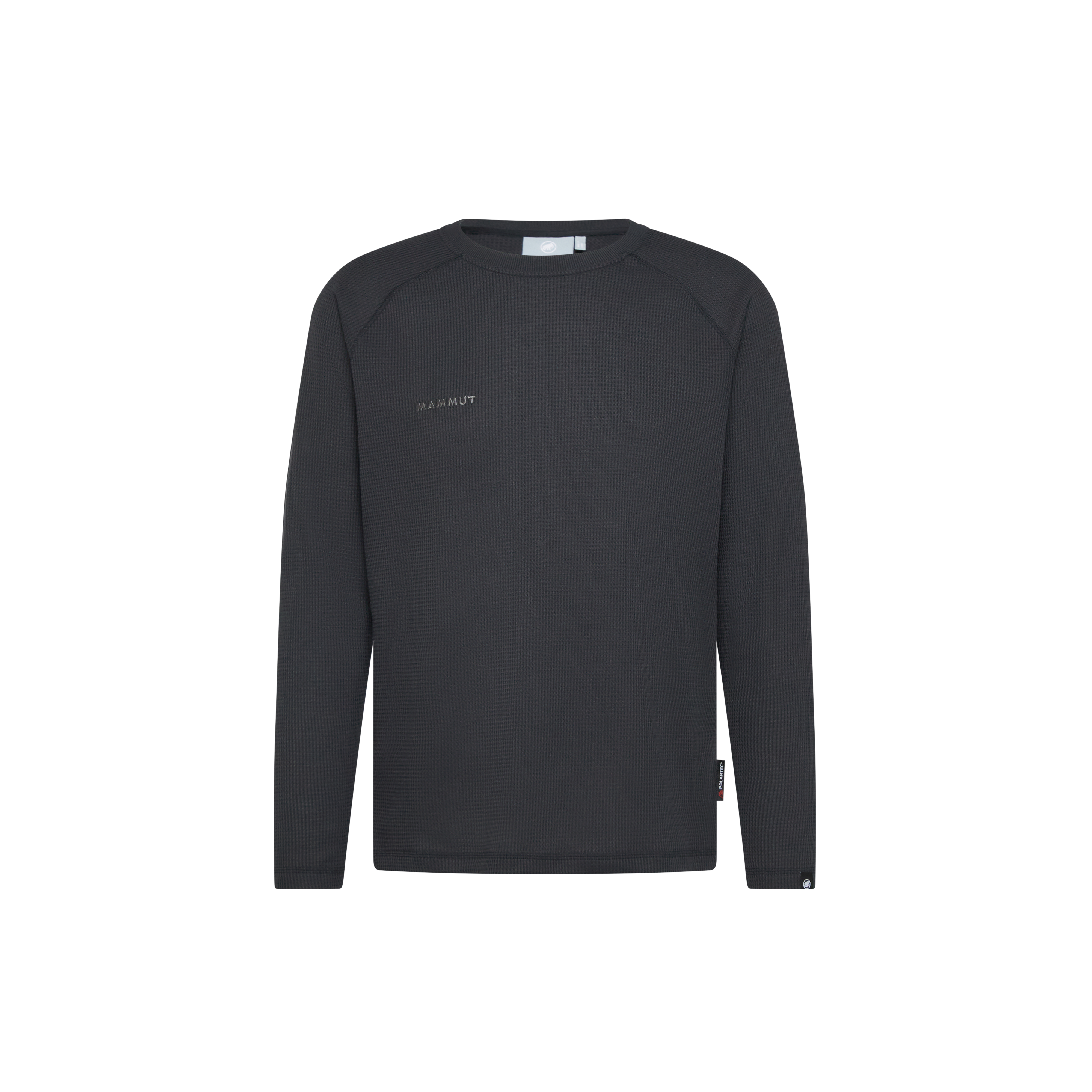 Mammut Innominata Waffle ML Crew Neck Men, black - Black