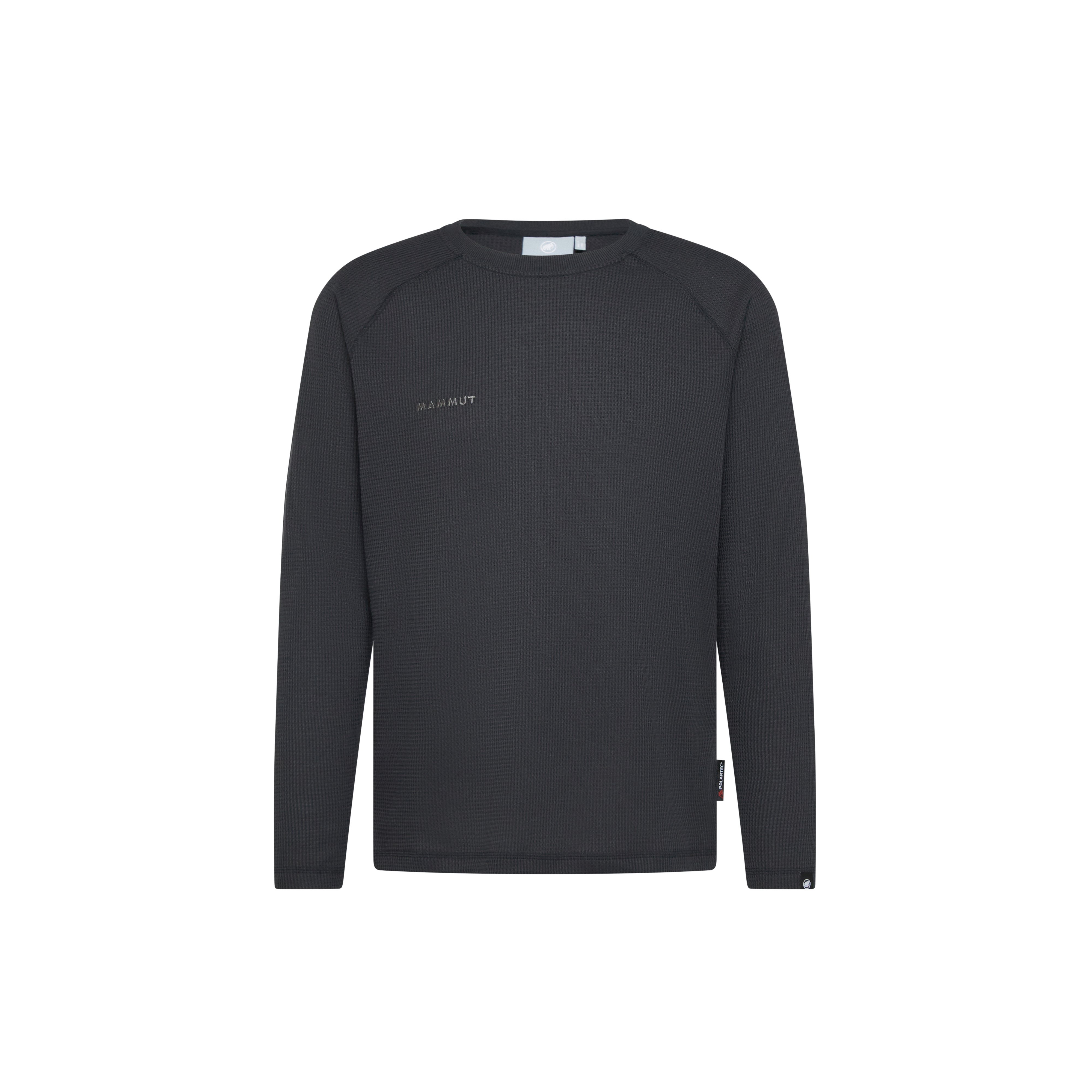 Mammut Innominata Waffle ML Crew Neck Men - Black/Autumn larice/Dark marsh - Thumbnail