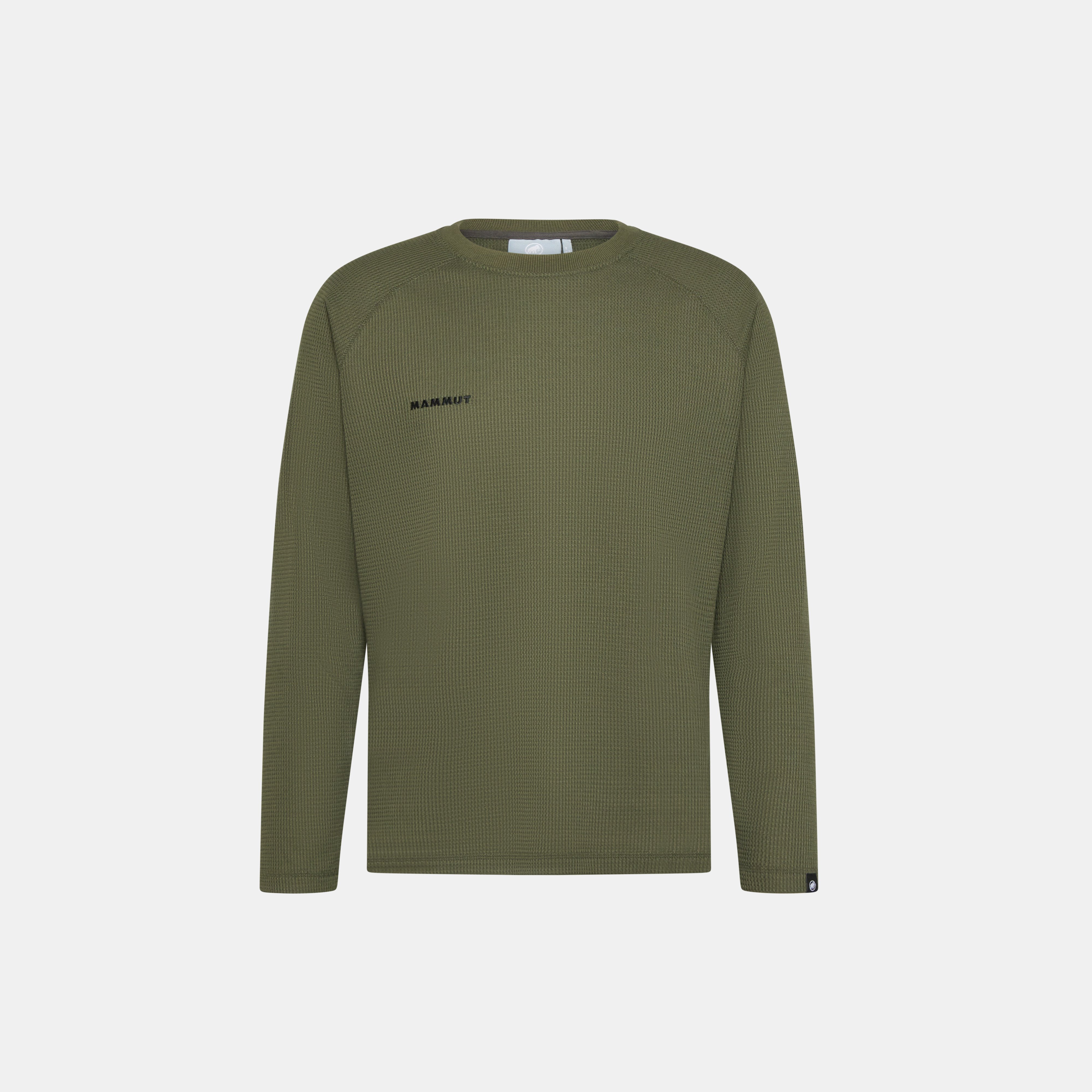 Mammut Innominata Waffle ML Crew Neck Men, dark marsh - Dark marsh - Main image